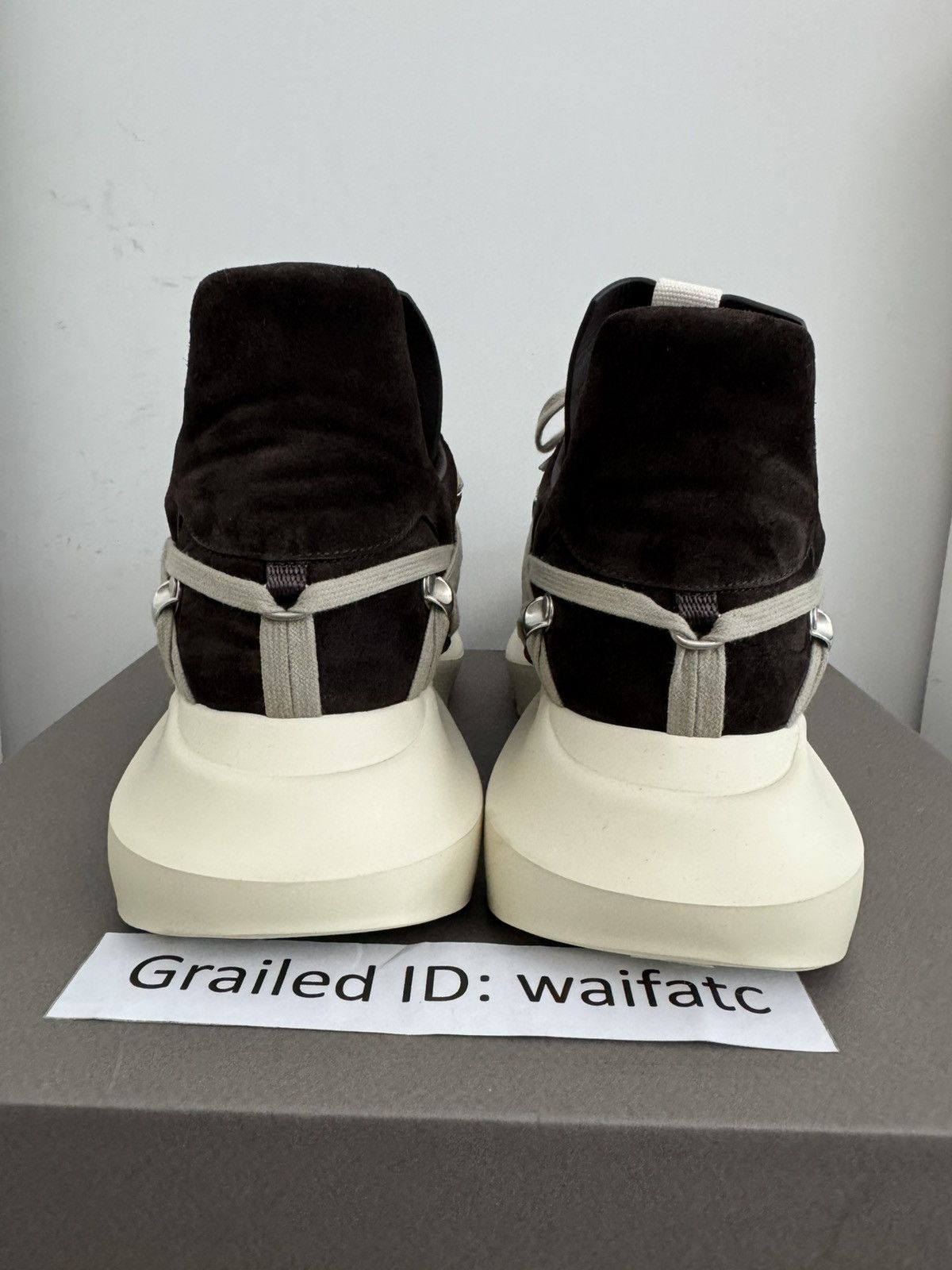 Rick Owens RICK OWENS HOLLYWOOD SUEDE MEGA LACE MAXIMAL GETH RUNNERS Size US 10 / EU 43 - 4 Thumbnail