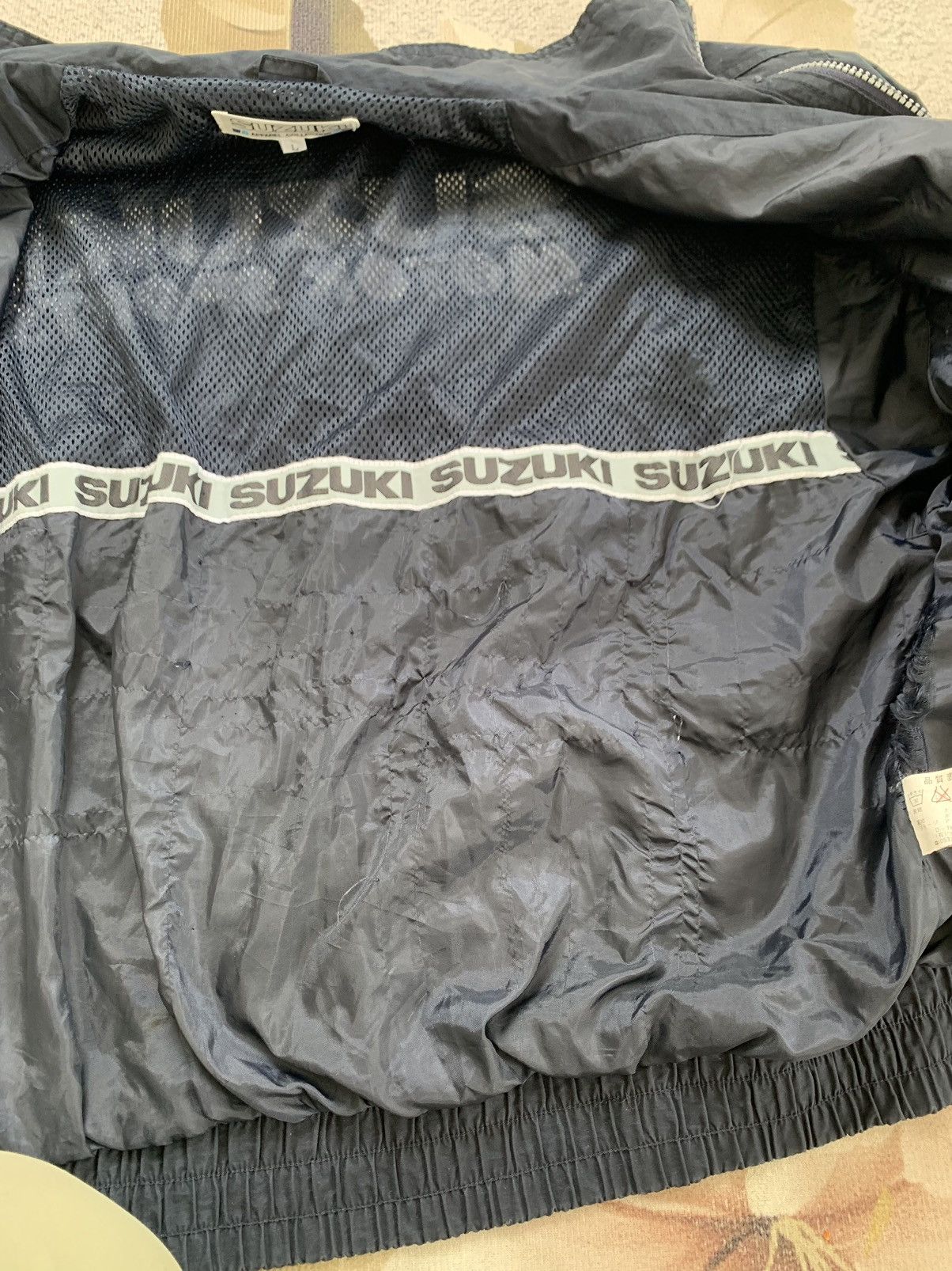 Japanese Brand Vtg Suzuki MotorSports Big Logo Embroidered Jacket Size US L / EU 52-54 / 3 - 13 Thumbnail