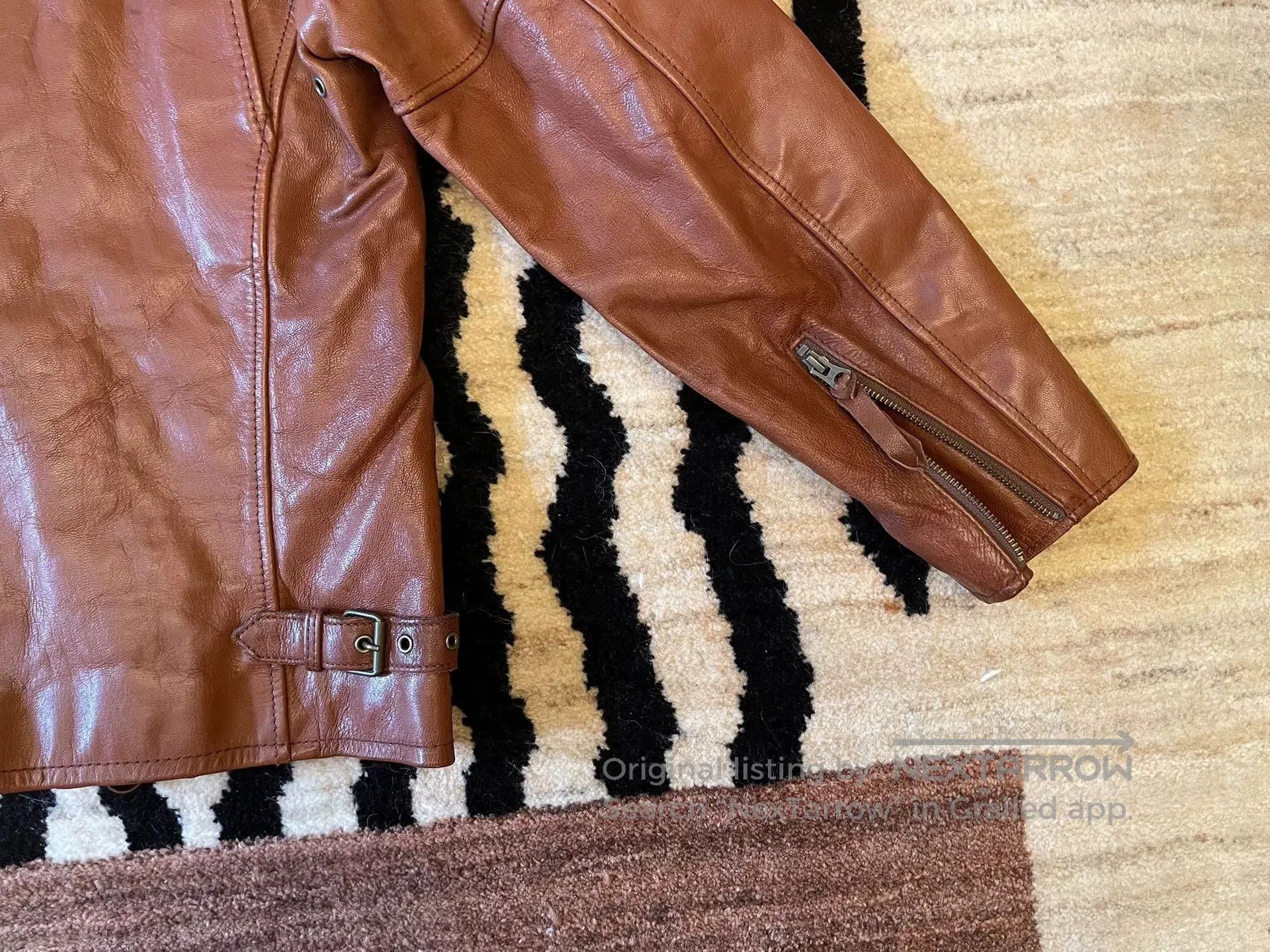 Schott Schott Goatskin Leather Moto Jacket. Size US XL / EU 56 / 4 - 6 Thumbnail