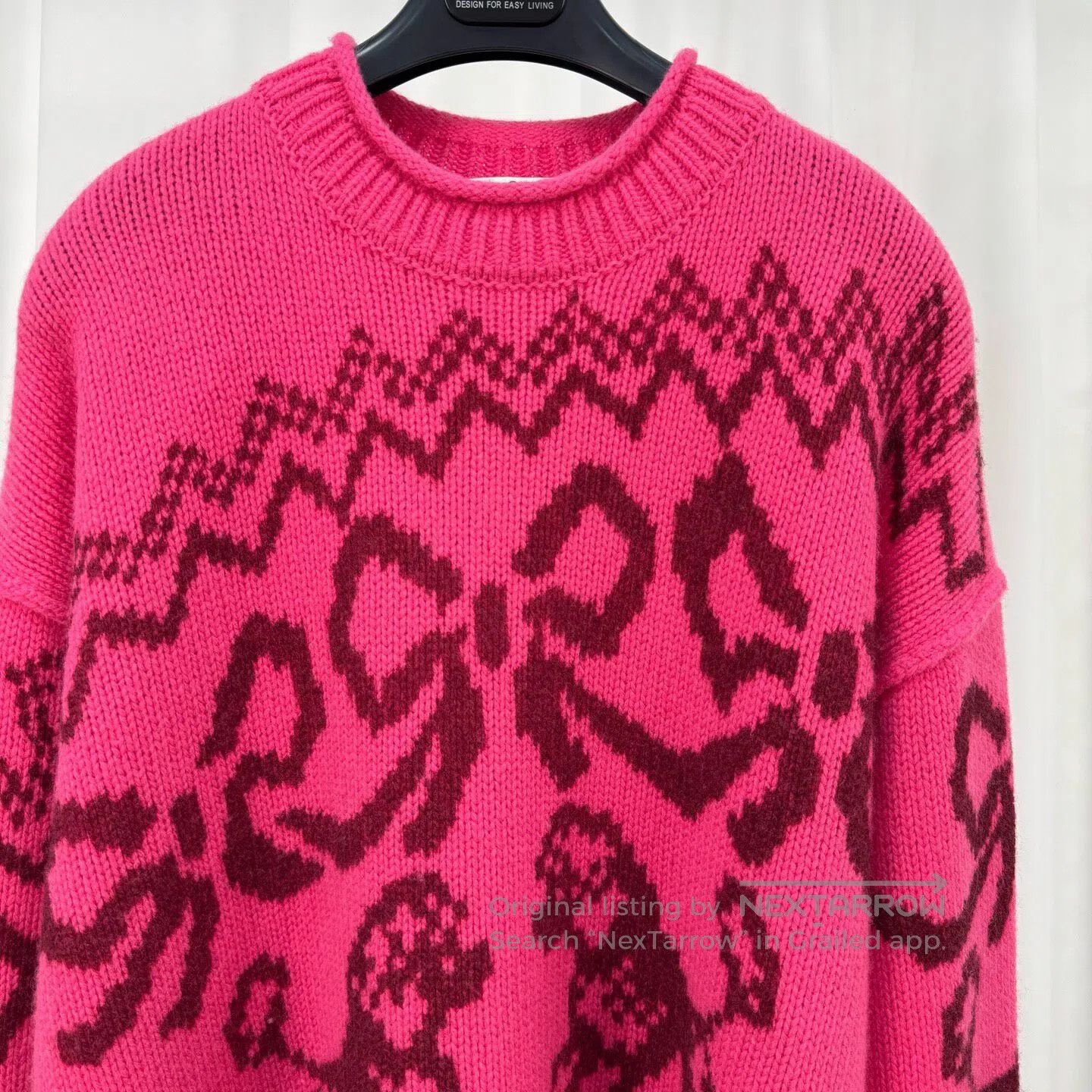Acne Studios Acne Studios 25 New Arrival Pink Puppy Bow Knit Sweater| Size S / US 4 / IT 40 - 3 Thumbnail