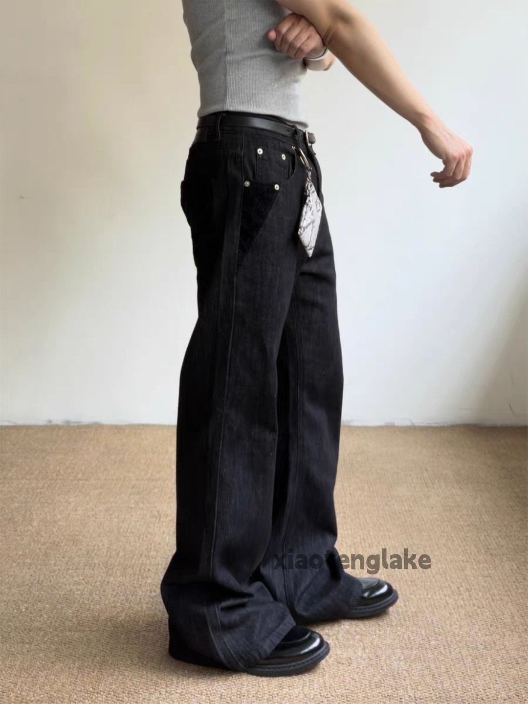 Jean xz erd vetements style flared patchwork punk jeans Size US 28 / EU 44 - 8 Thumbnail