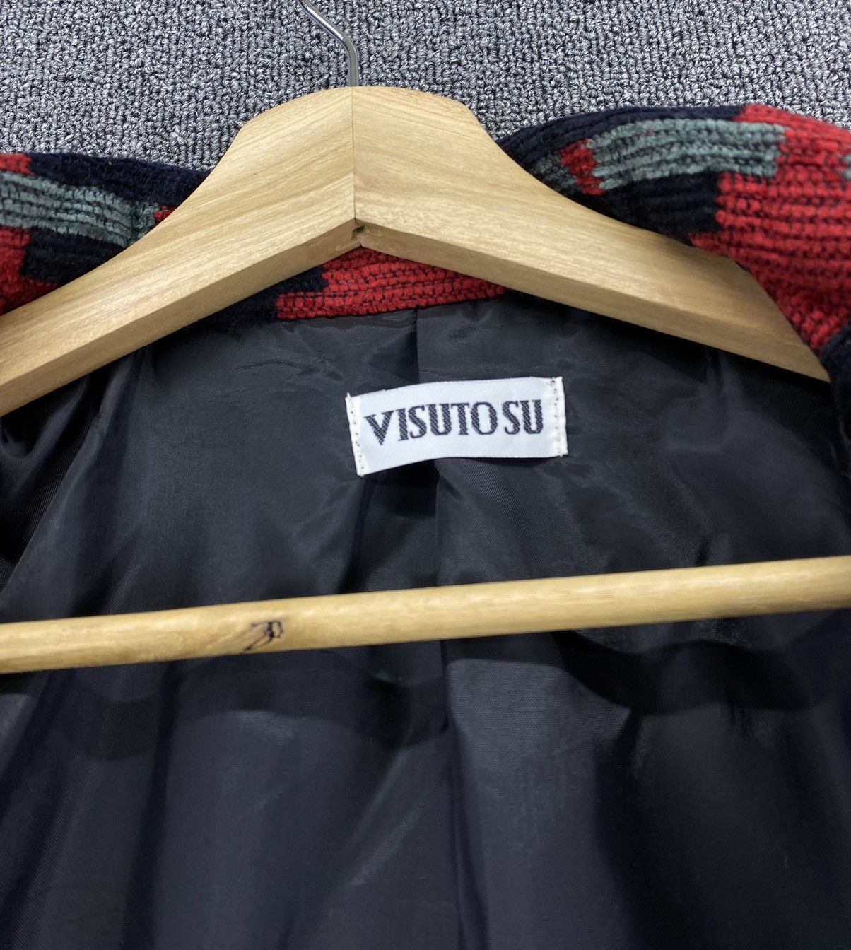 Japanese Brand Vintage VISUTOSU Aztec Navajo Native Design Wool Coat Jacket Size US L / EU 52-54 / 3 - 7 Thumbnail