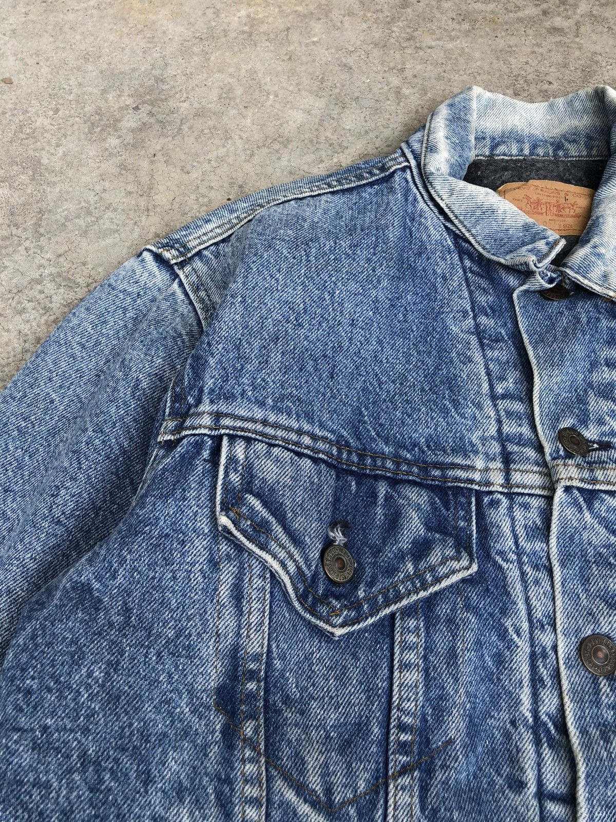 Levi's Vintage 80s 70s Levi’s Blanket Lined Denim Jacket Distressed Size US L / EU 52-54 / 3 - 14 Thumbnail