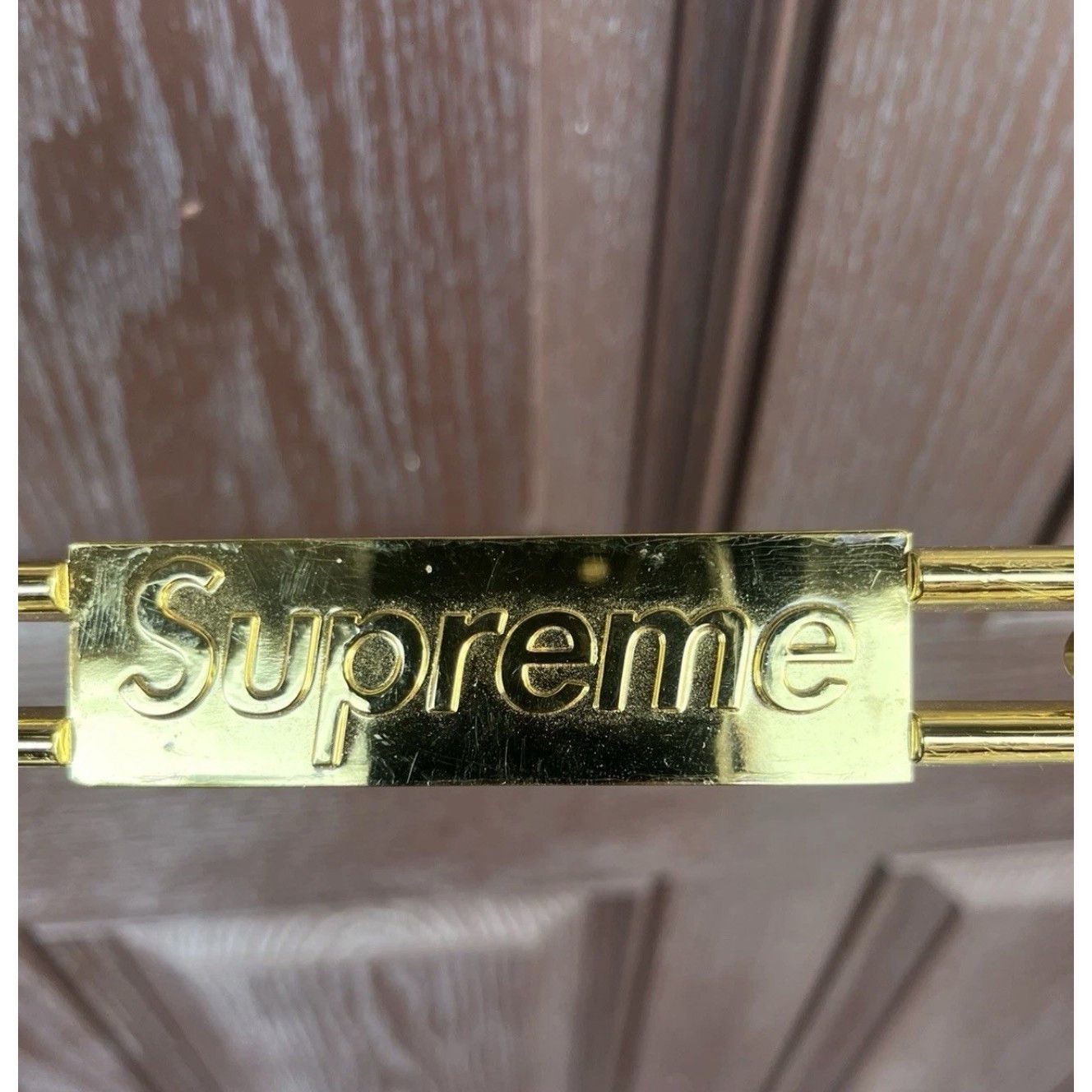 Supreme Supreme Gold Chain License Plate Frame FW18 Size ONE SIZE - 3 Thumbnail