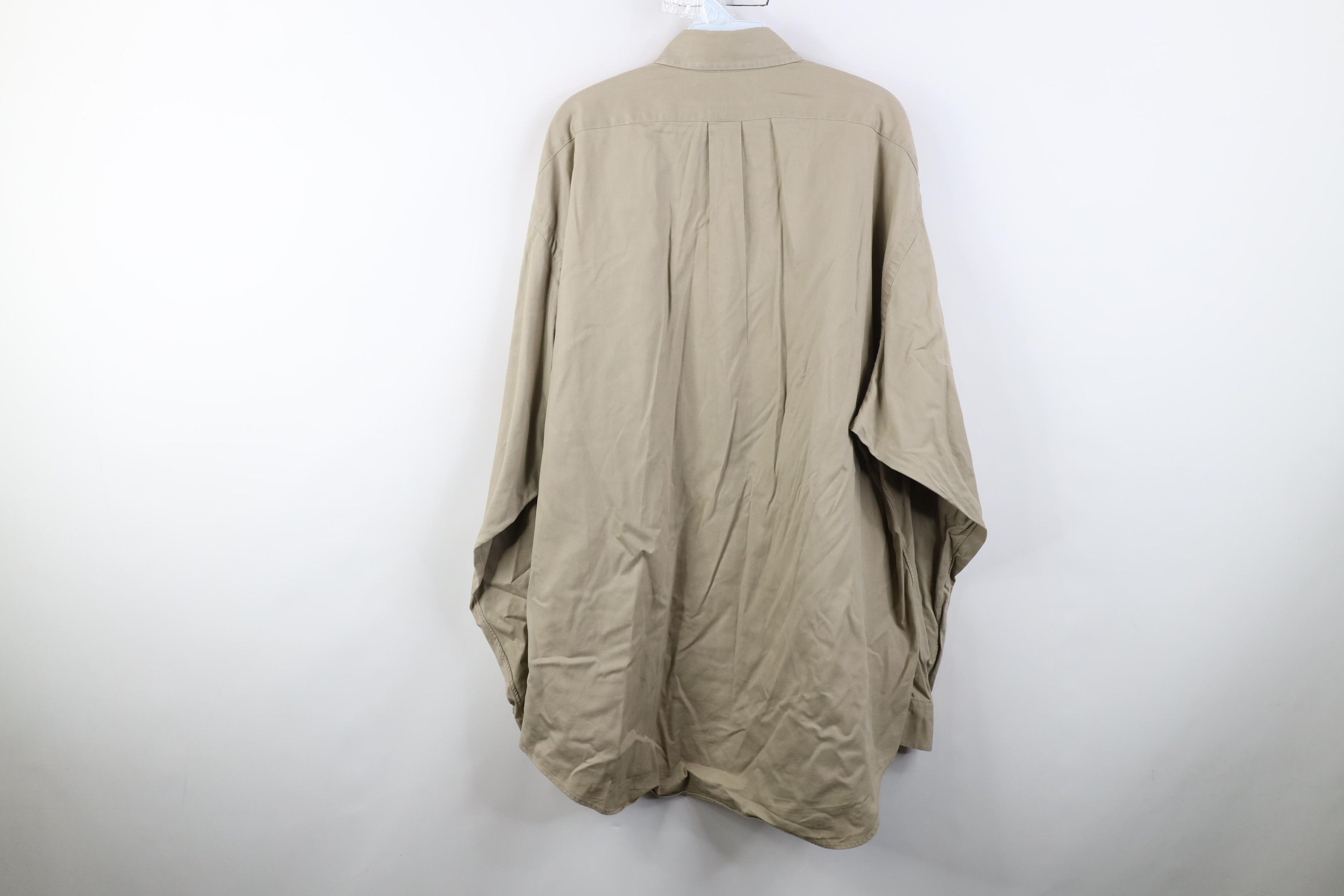 Polo Ralph Lauren Vintage 90s Ralph Lauren Button Down Shirt Beige Cotton Size US XL / EU 56 / 4 - 13 Thumbnail