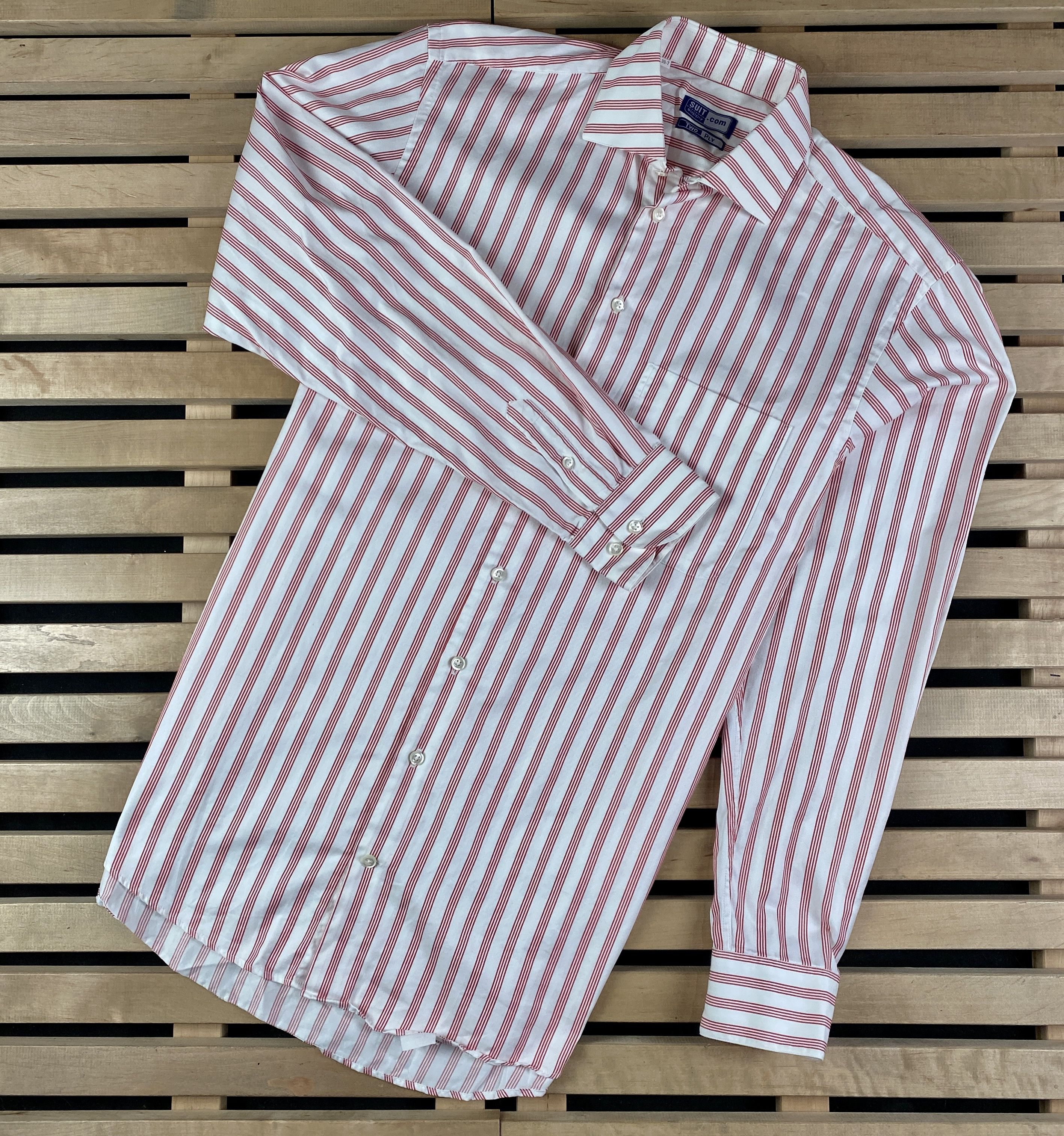 Suitsupply Mens Long Sleeve Shirts Suitsupply Size 39-7 Cotton Size US M / EU 48-50 / 2 - 1 Thumbnail