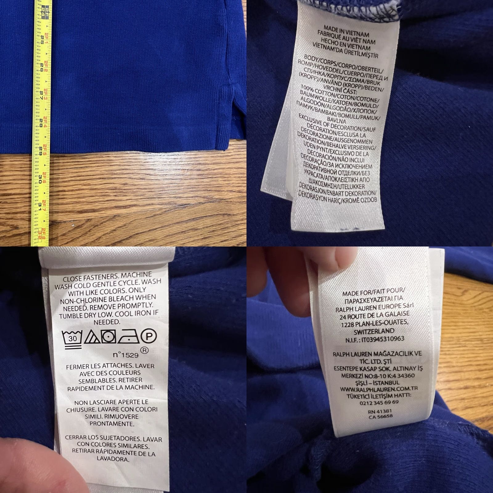Polo Ralph Lauren Polo Ralph Lauren Sweater Mens XL Blue 1/4 Zip Mock Neck Pullover Pima Cotton Knit Logo Classic Sports Golf casual Size US XL / EU 56 / 4 - 8 Thumbnail