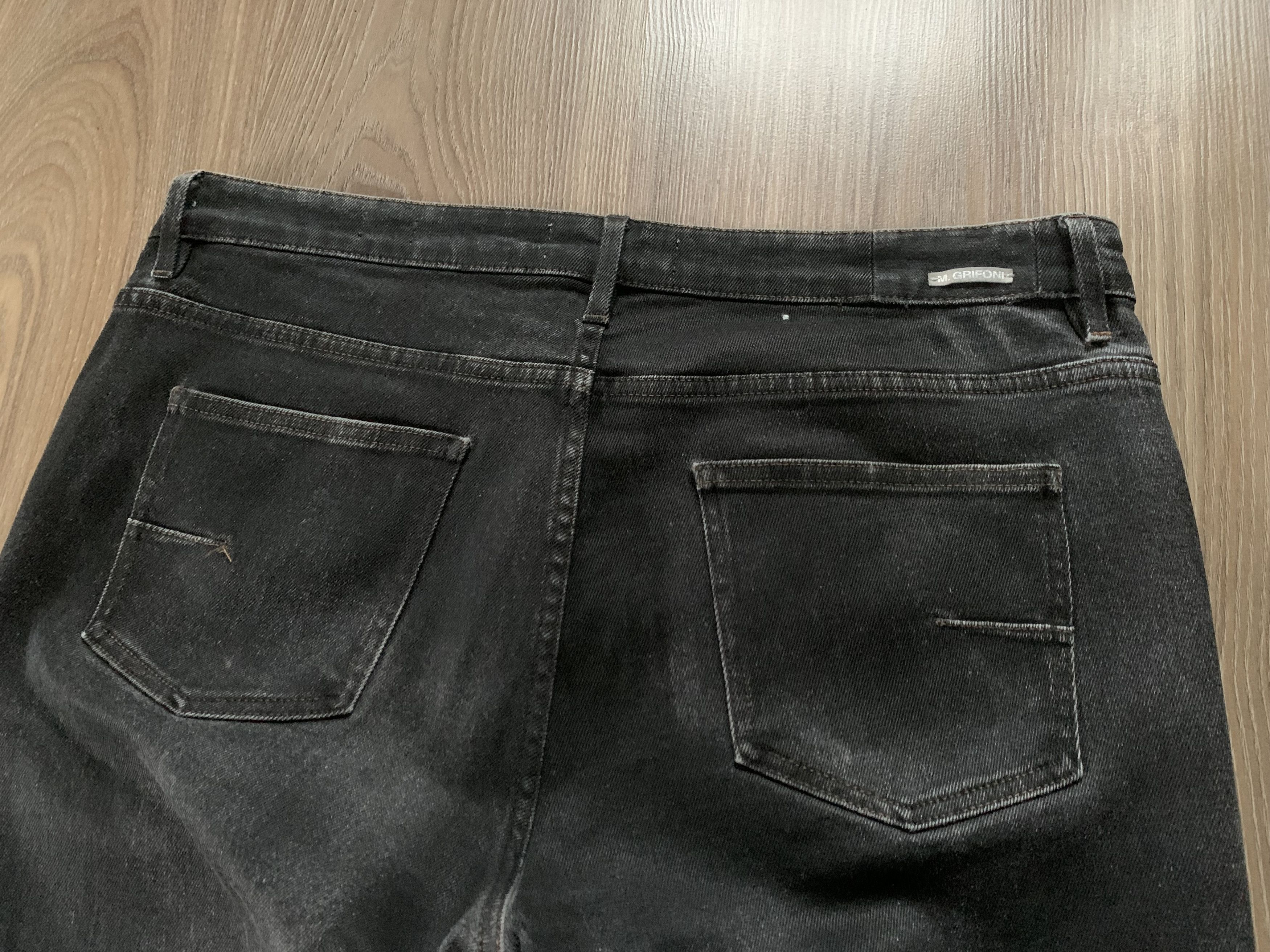 Grifoni Mauro Grifoni Pier Wax Grey Jeans Size US 35 - 6 Thumbnail