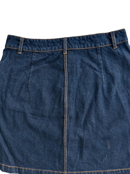 H&M DIVIDE H&M Denim Skirt Patchwork Style Size 30" / US 8 / IT 44 - 6 Thumbnail
