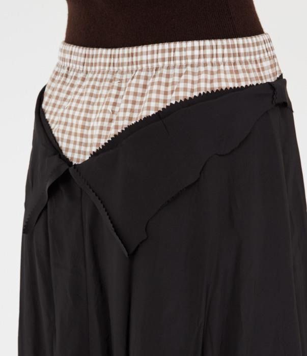 Maison Margiela o1bcso1str0526 Anonymity-of-the-lining Midi Skirt in Black Size 28" / US 6 / IT 42 - 8 Thumbnail