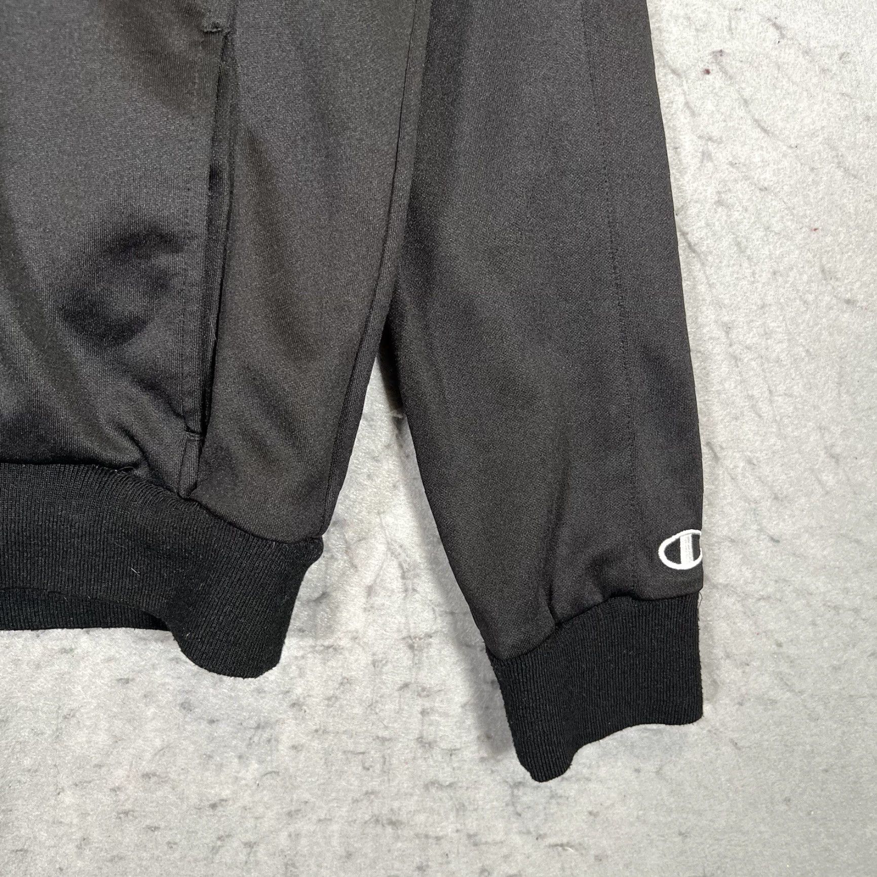 Champion Champion Volleyball Satin Jacket Womens M Black Zip Ladies Track Jacket - AC Sanhills, Satin, -? Size M / US 6-8 / IT 42-44 - 6 Thumbnail