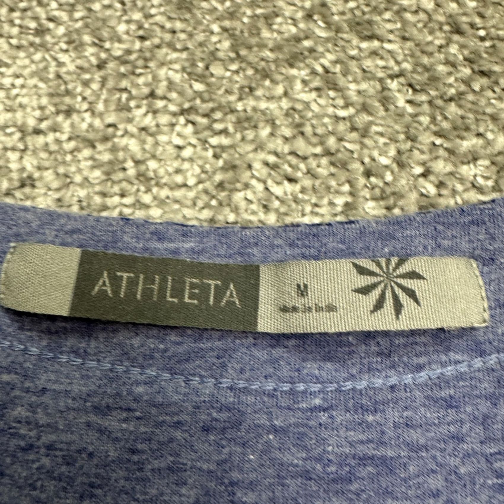Athleta Athleta Dress Womens Cap Sleeve A-Line Mini Geometric Knit Blue Medium Short Sleeve Casual Travel Bohemian Power Size M / US 6-8 / IT 42-44 - 4 Thumbnail
