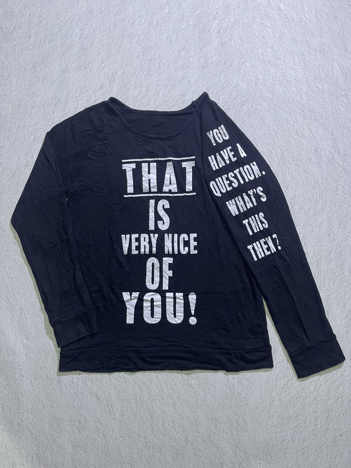 Hysteric Glamour Y2K LONG SLEEVE TSHIRT WITH WRITING MOTIF IFSIXWASNINE STYLE Size US M / EU 48-50 / 2 - 1 Thumbnail