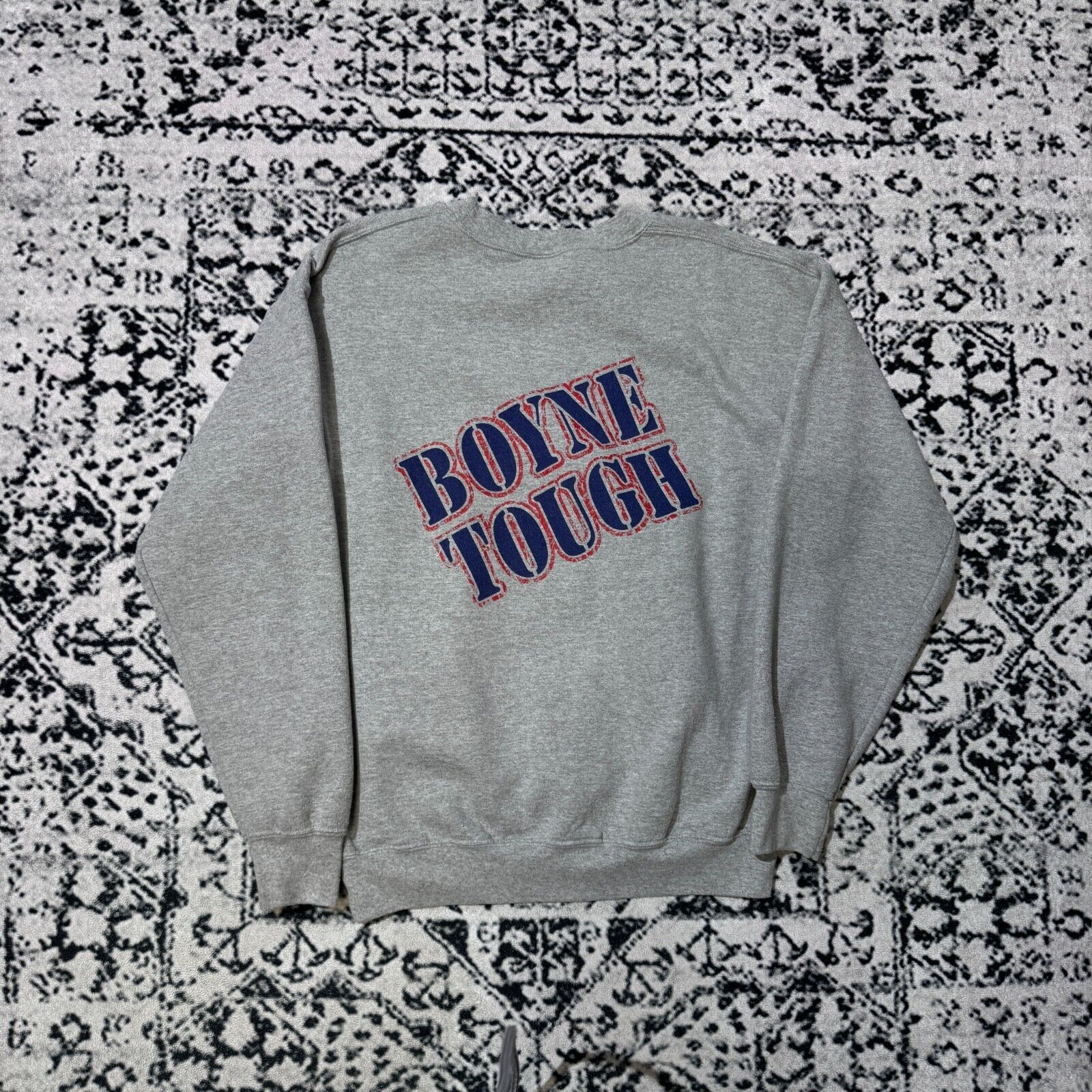 Vintage Vintage Gray Cotton Crewneck Size M Boyne Ramblers Y2K 90s Size US M / EU 48-50 / 2 - 1 Thumbnail