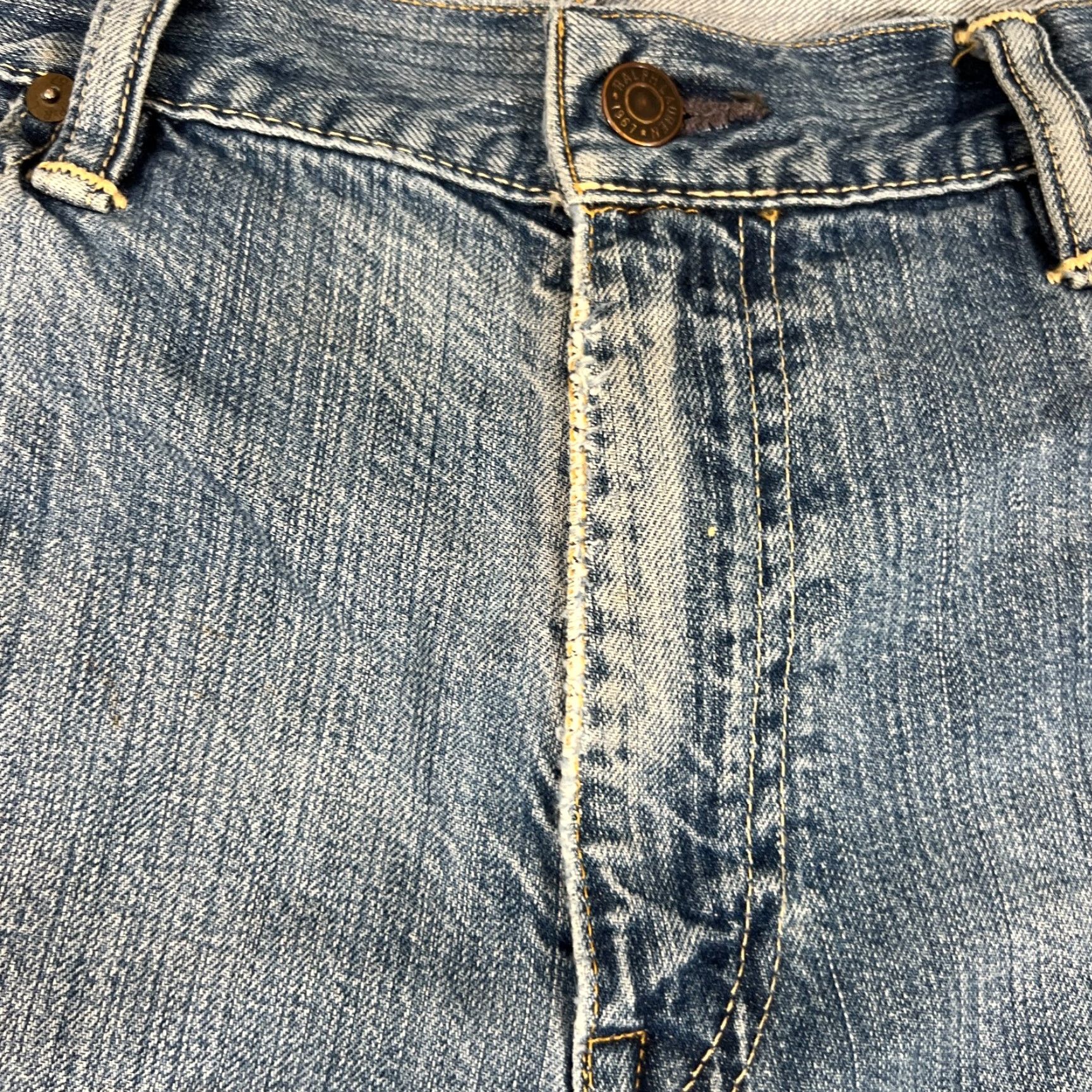 Polo Ralph Lauren VINTAGE Polo Ralph Lauren Jeans Mens 36x30 Cotton Denim Classic Fit 867 Logo Distressed Size US M / EU 48-50 / 2 - 6 Thumbnail