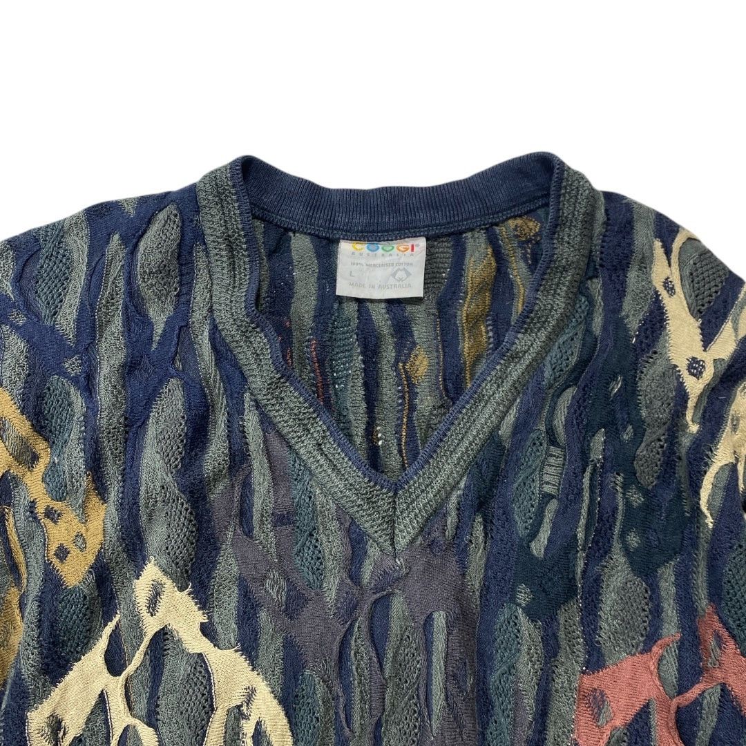 Coogi × Vintage Vintage 90s Coogi 3D Knitwear Sweater Size US L / EU 52-54 / 3 - 3 Thumbnail