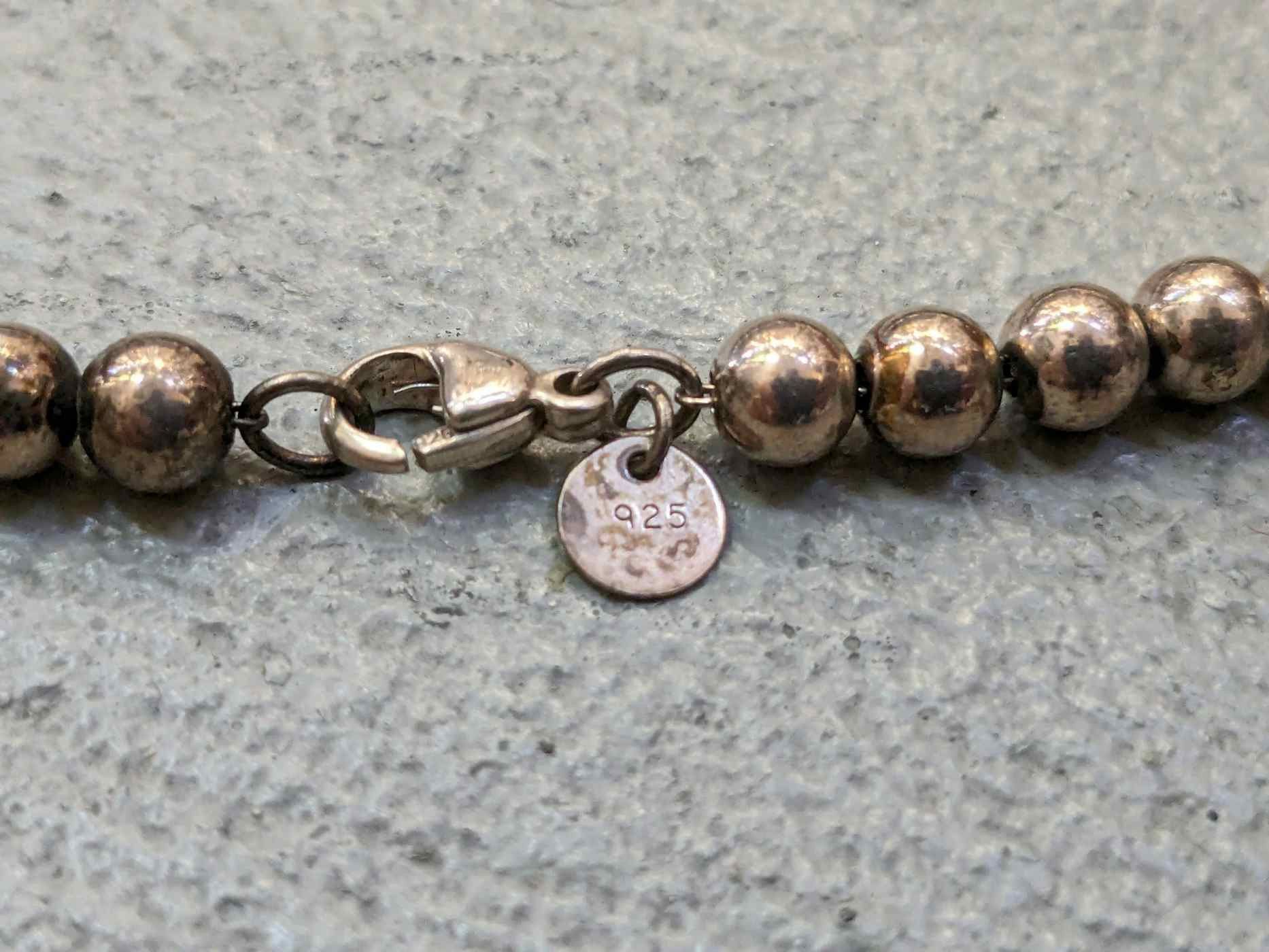 Tiffany & Co. Tiffany & Co Oval Sterling Silver Graduated Bead Necklace Size ONE SIZE - 9 Thumbnail
