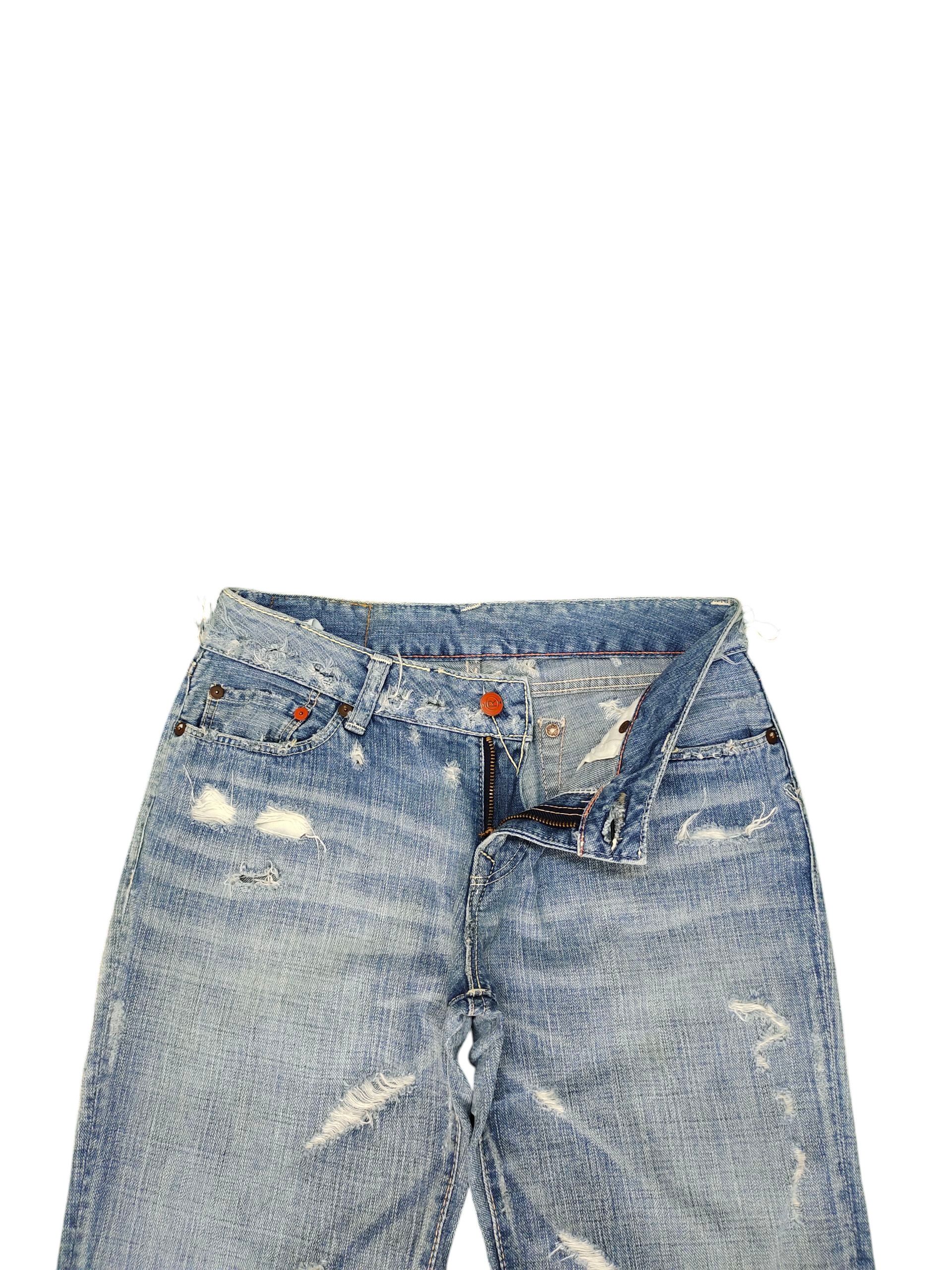 Kapital Vintage 45rpm Japan Clawmark Distress Denim Jeans Size US 30 / EU 46 - 7 Thumbnail