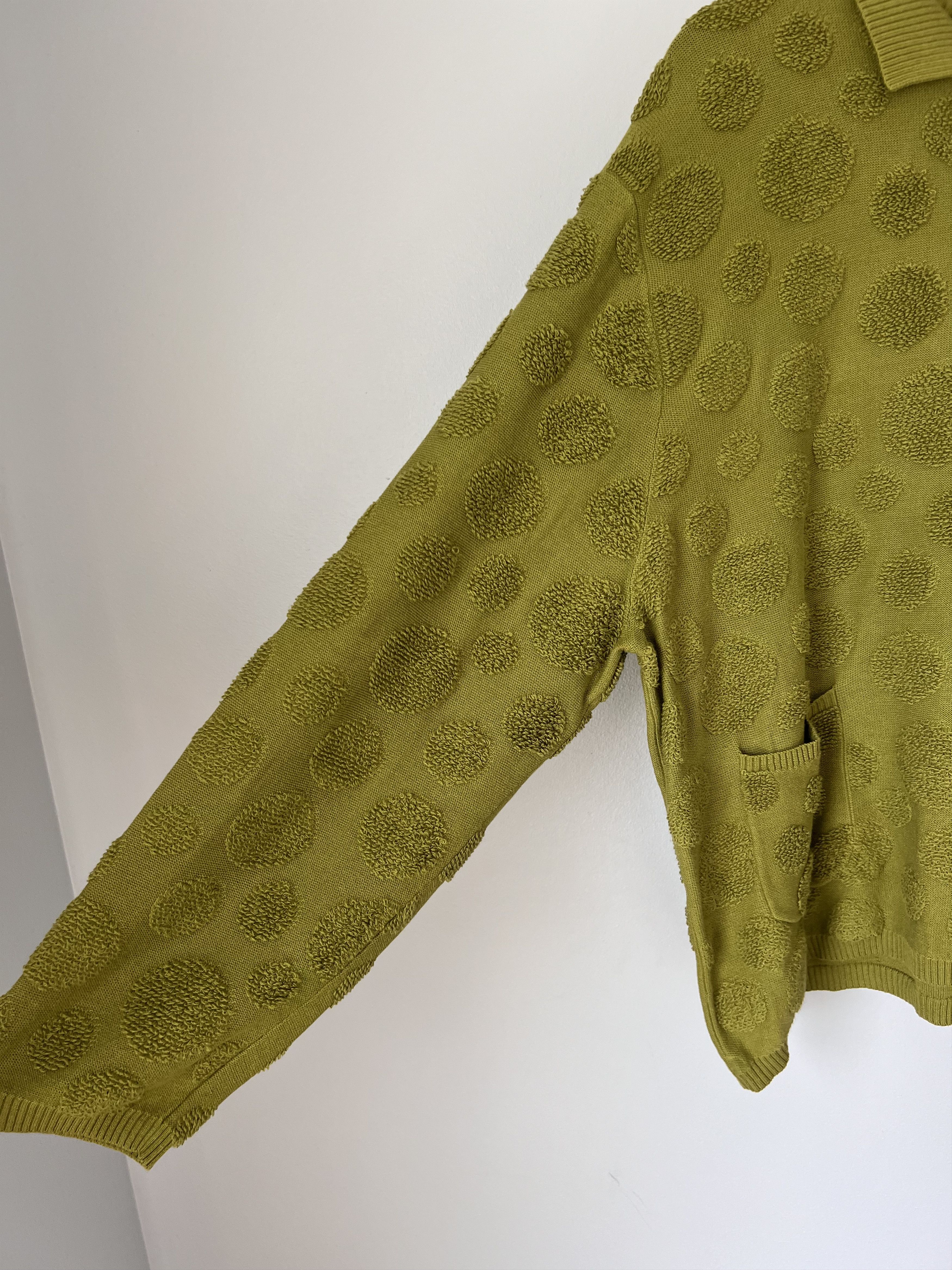 Brain Dead Brain Dead Dot Half Zip Sweater in Green Size US M / EU 48-50 / 2 - 4 Thumbnail