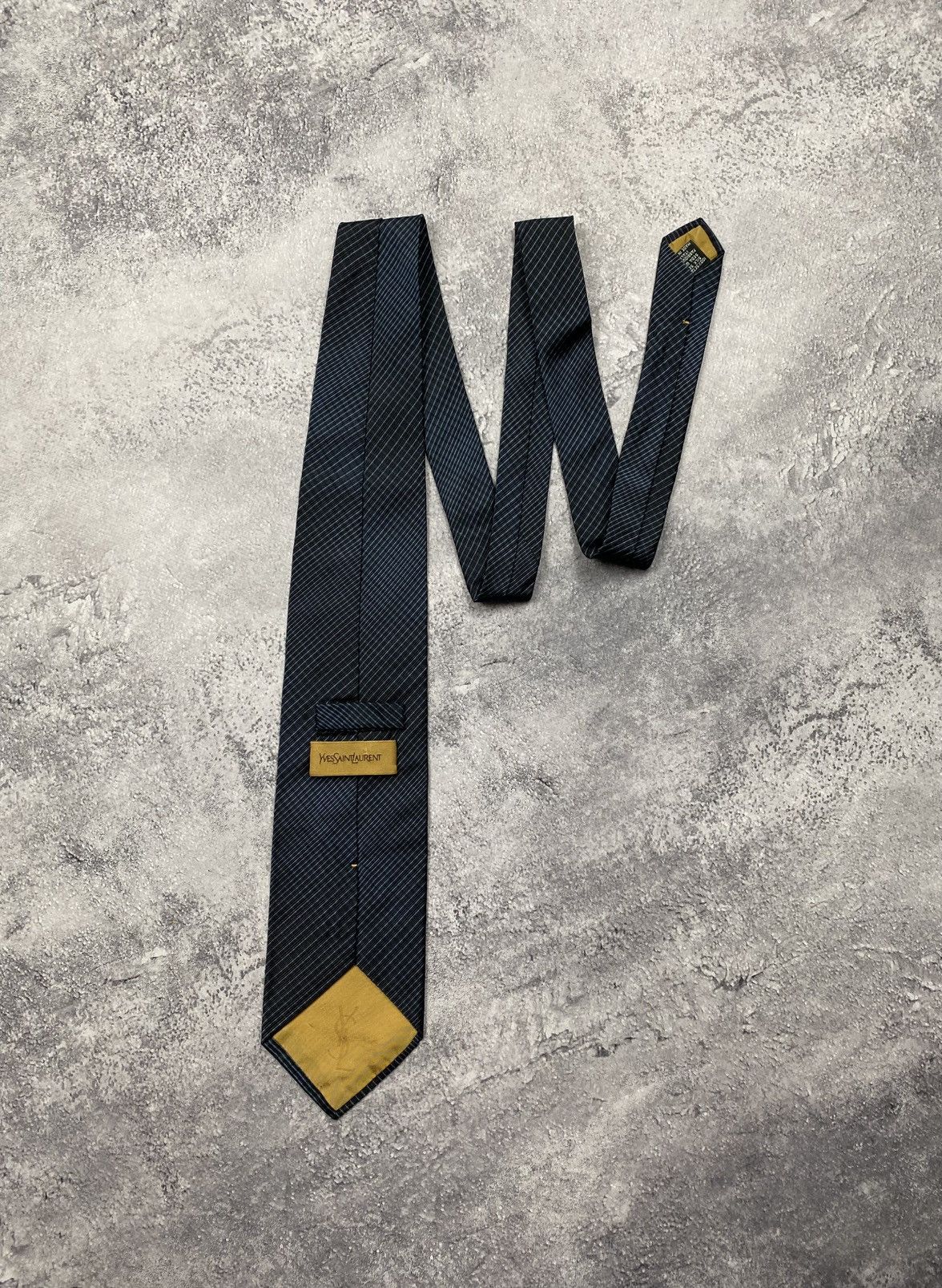 Yves Saint Laurent Vintage Yves Saint Laurent YSL Tie Striped Made in Italy Size ONE SIZE - 7 Thumbnail