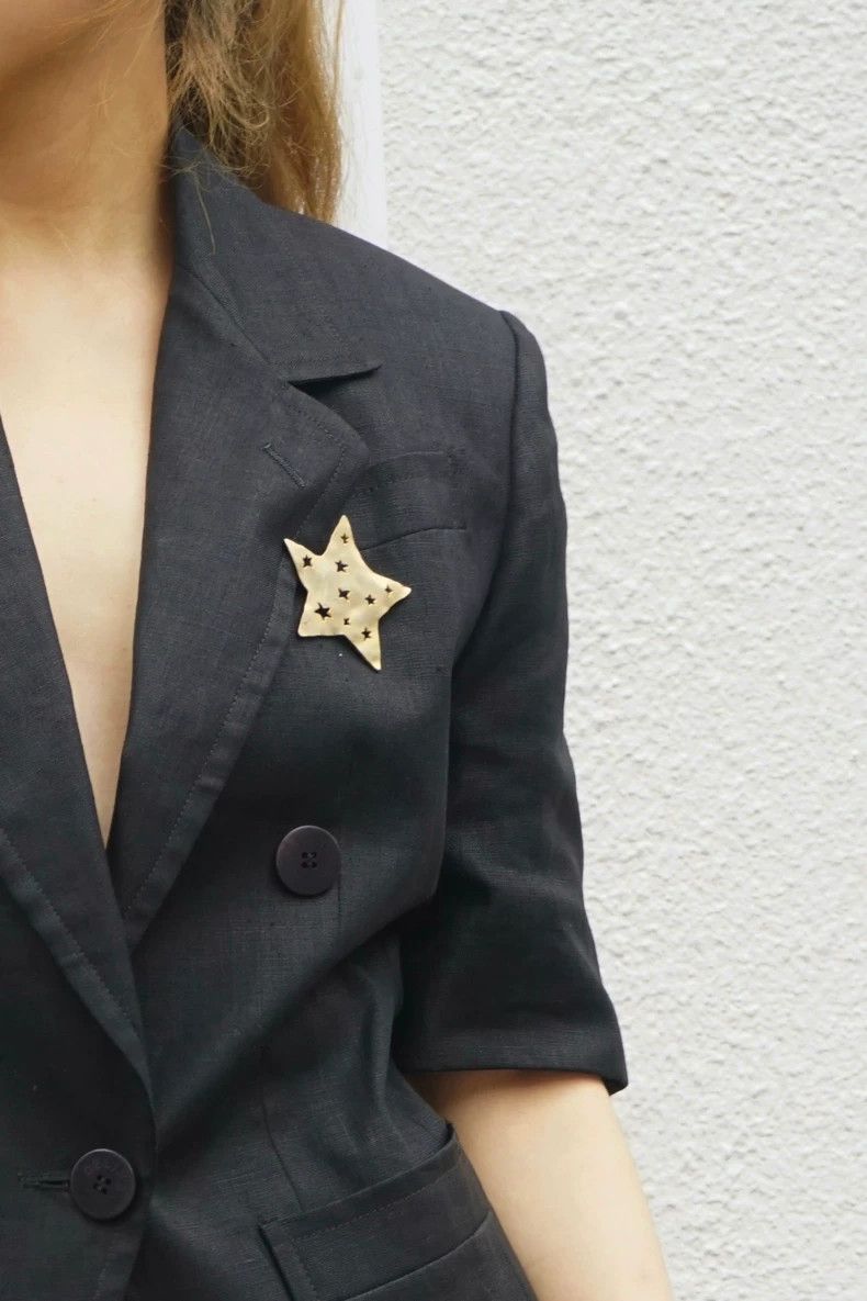 Kenzo KENZO Luo Kong Star and Moon brass brooch Size ONE SIZE - 4 Thumbnail