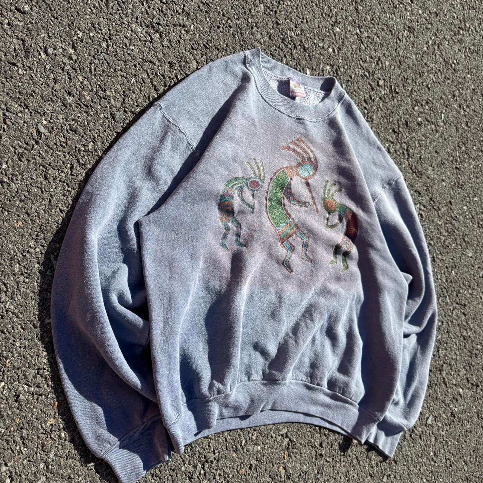 Fruit Of The Loom Vintage Native American Art Crewneck – Size XL Size US XL / EU 56 / 4 - 2 Thumbnail