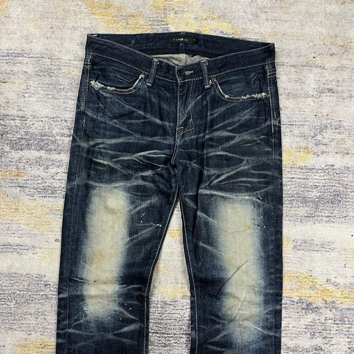 Tornado Mart Civarize clawmark spiral wash denim pants Size US 32 / EU 48 - 3 Thumbnail