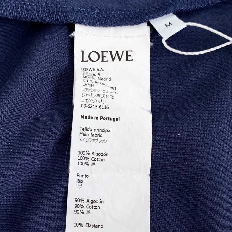 Loewe Loewe Dark blue dodo embroidered cotton round neck short s Size M / US 6-8 / IT 42-44 - 7 Thumbnail