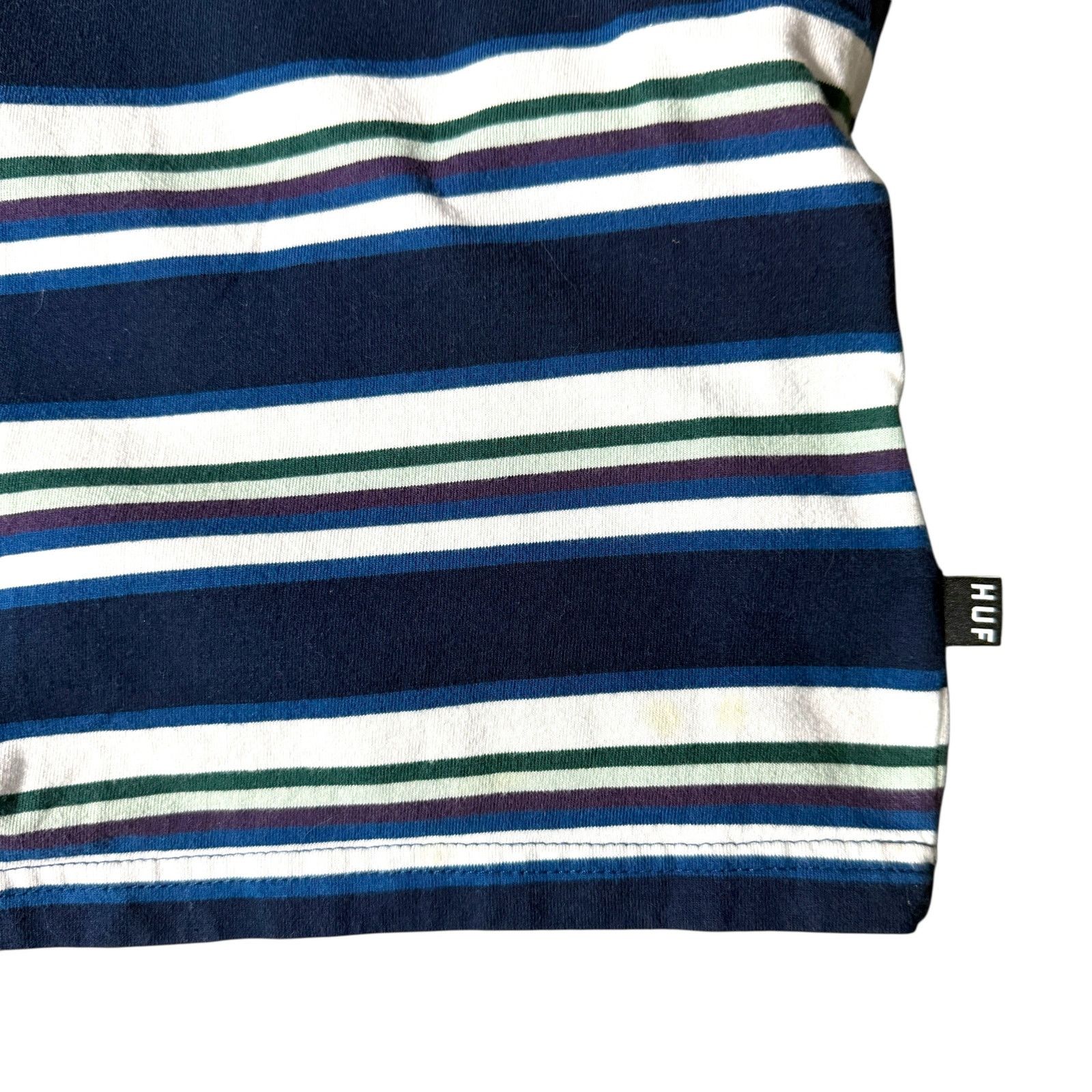 Huf HUF Worldwide Multicolored Striped SS Top Men’s L - Skater Size US L / EU 52-54 / 3 - 9 Thumbnail
