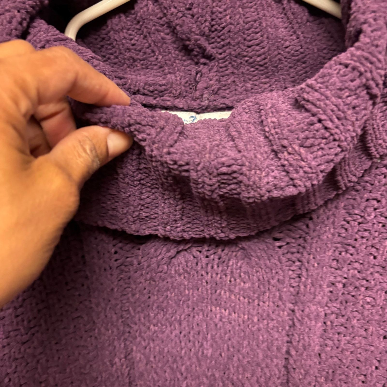 Other Seven7 Sweater Cowl Neck Turtleneck Knit Fisherman Cable Size S / US 4 / IT 40 - 7 Thumbnail