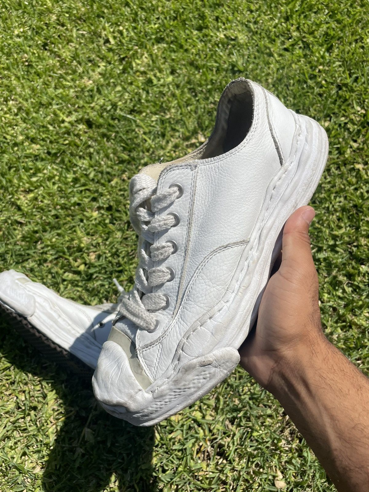 image of Archival Clothing x Miharayasuhiro Maison Mihara Yasuhiro Sneakers in White, Men's (Size 10)