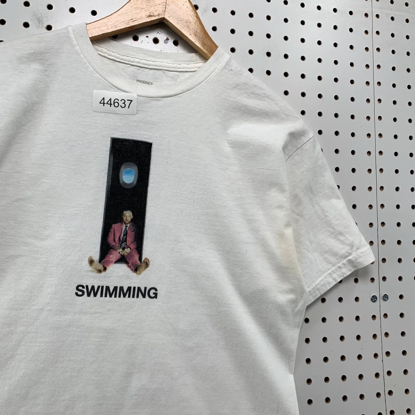 Vintage Mac Miller Swimming Shirt Mens Medium White Hip Hop Rap Tee 2018 Promo Size US M / EU 48-50 / 2 - 7 Thumbnail