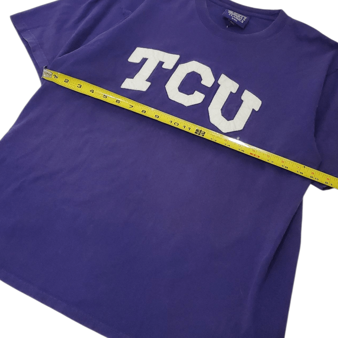 NCAA Y2K TCU Horned Frogs Embroidered Arc Logo T-Shirt Size US L / EU 52-54 / 3 - 5 Thumbnail