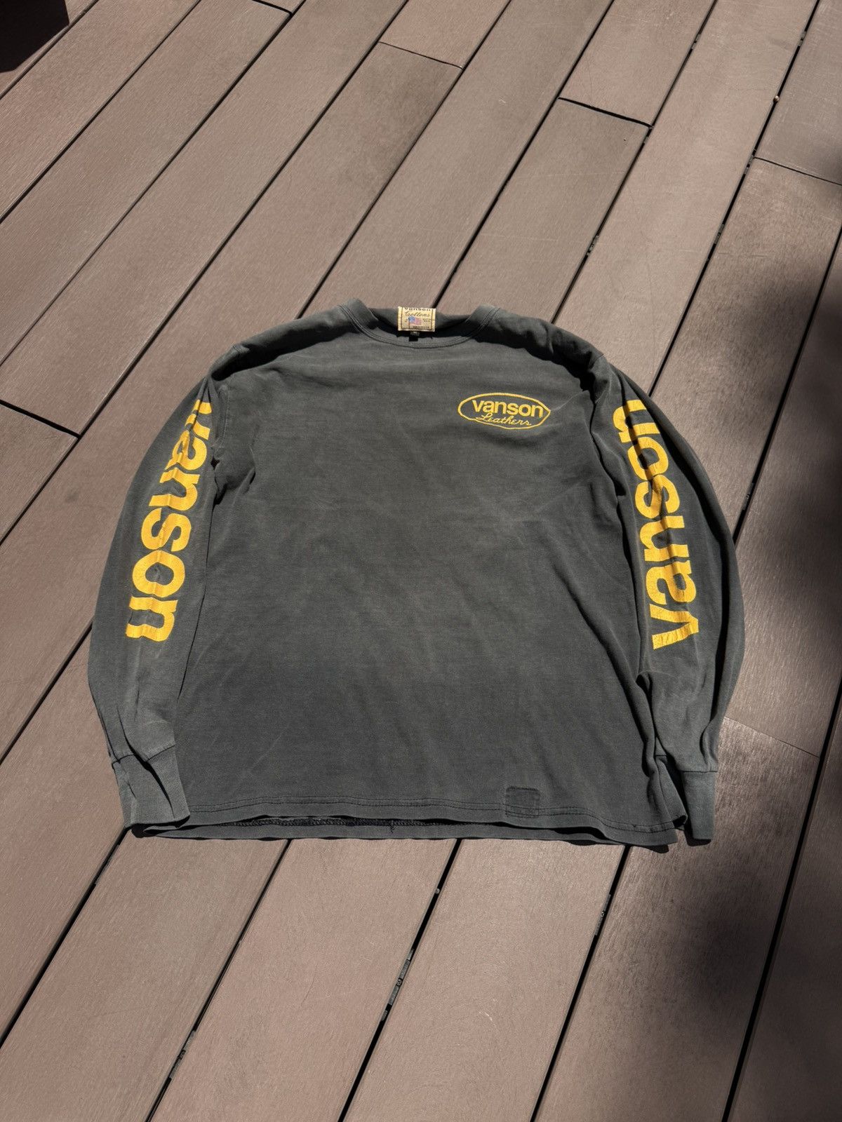 Vanson Leathers FADED 90s Vanson Leathers Star Long Sleeve Tee Size US M / EU 48-50 / 2 - 3 Thumbnail