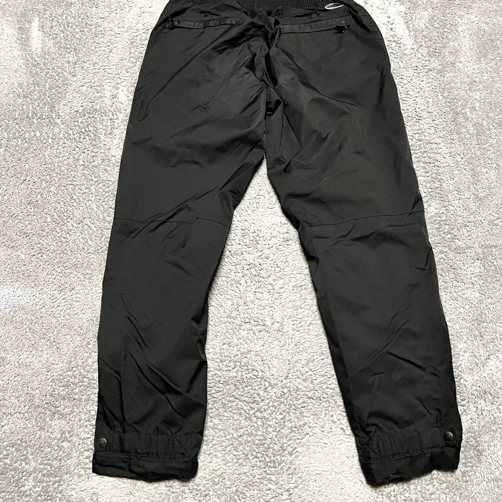 Adidas Adidas Climaproof Pants Medium Black Snap Button Packable Golf AGC005 Mens Size US 31 - 4 Thumbnail