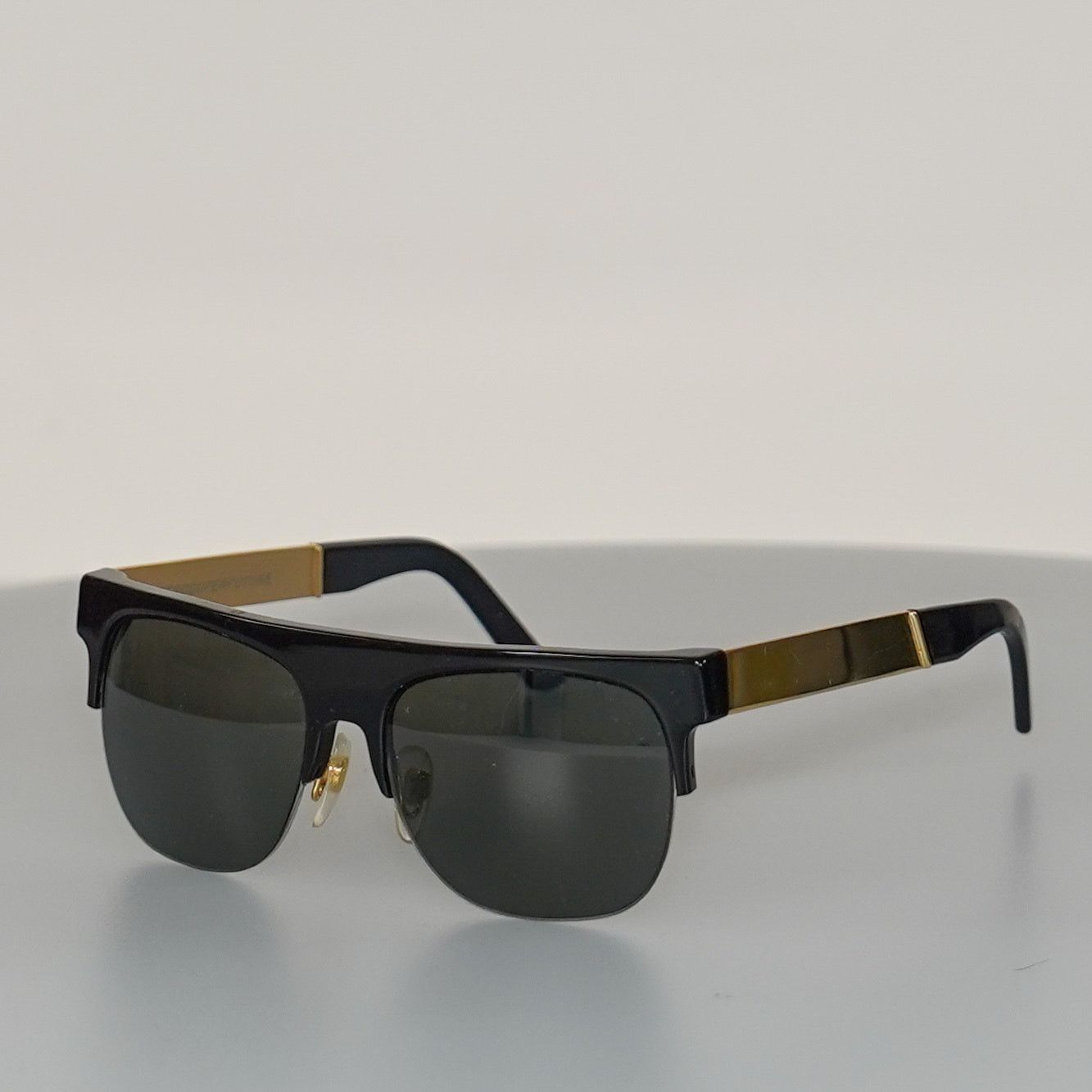Retrosuperfuture Retrosuperfuture Flat Top Andrea Francis Sunglasses BLK/GLD Size ONE SIZE - 2 Thumbnail