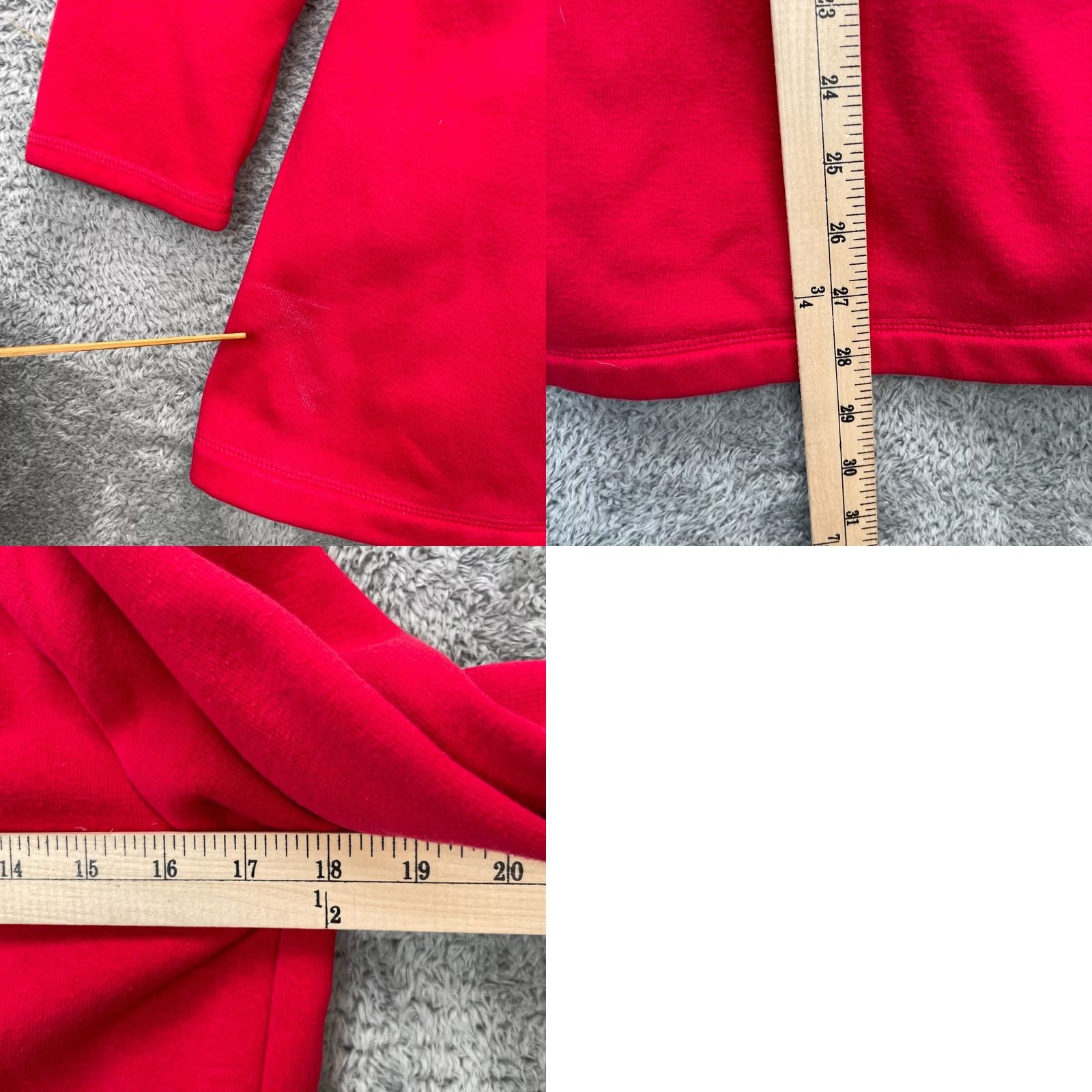 Athleta Athleta Jacket Womens S Red Cozy Karma Asym Sweatshirt Yoga Gym Pullover Basic Jacket Size S / US 4 / IT 40 - 8 Thumbnail