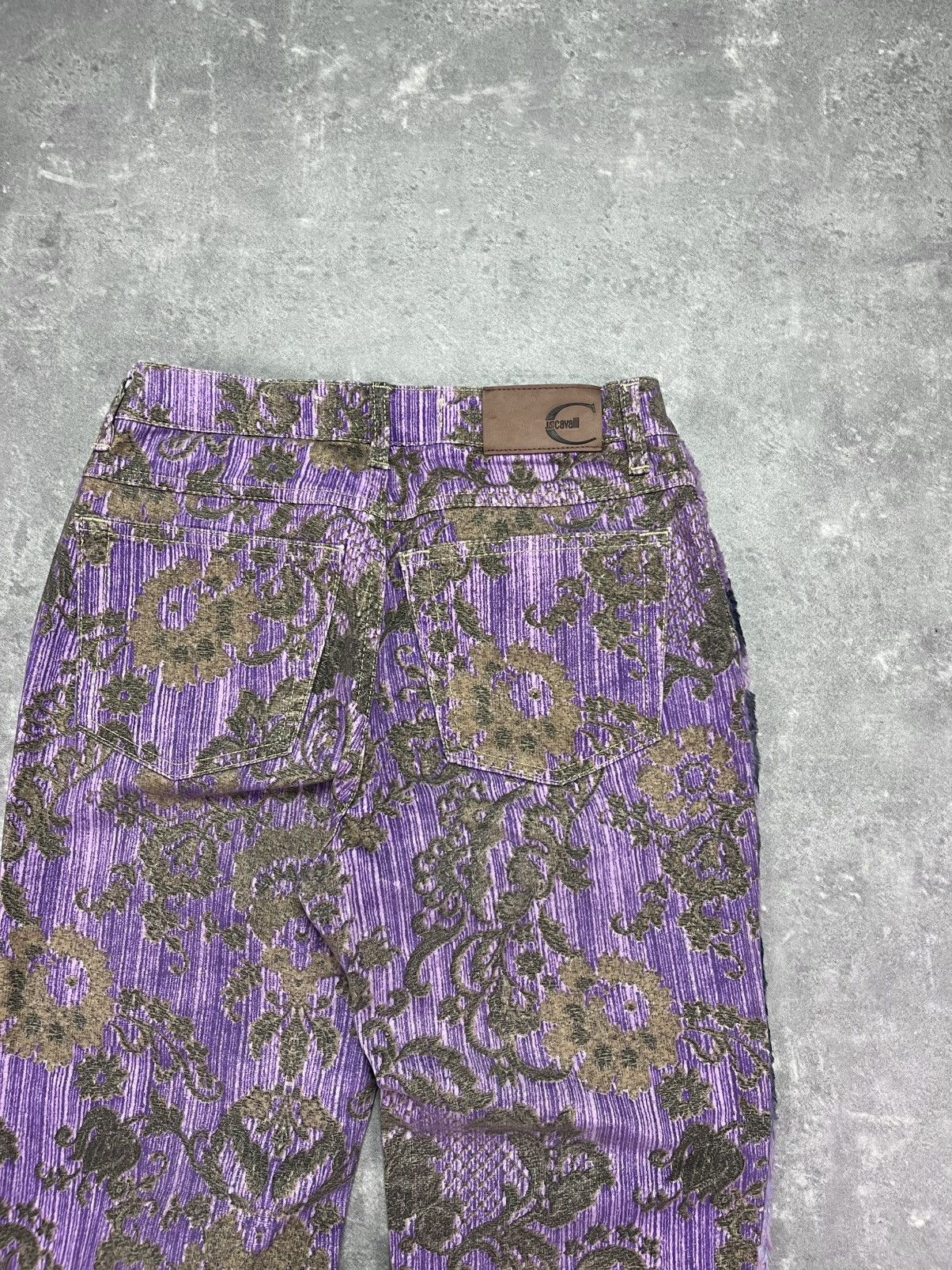 Just Cavalli SS2005 Just Cavalli Mountain Peninsula Purple Pants 26 27 Size 26" / US 2 / IT 38 - 15 Thumbnail