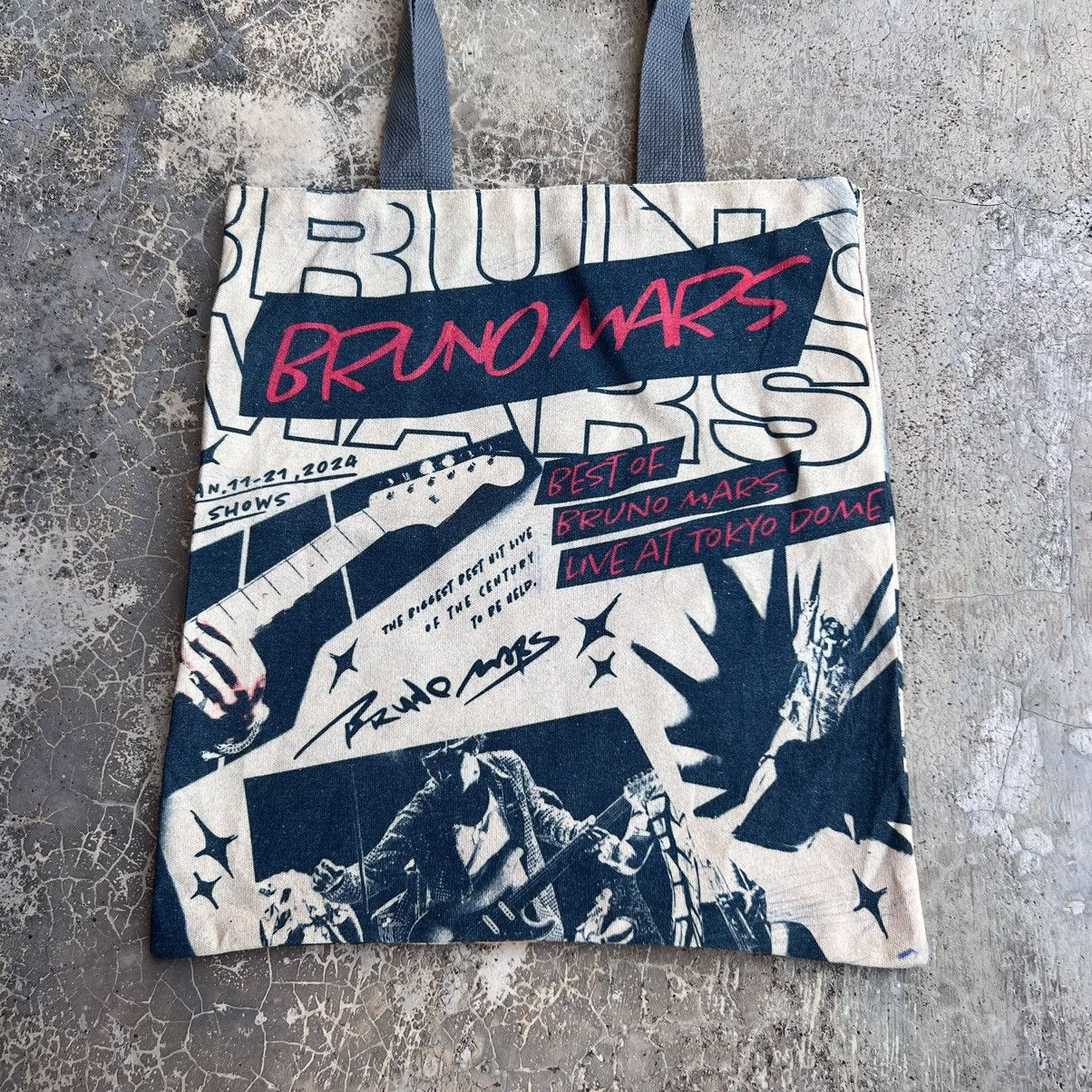 Japanese Brand Bruno Mars Tokyo Dome Concert 2024 Tote Bag Size ONE SIZE - 6 Thumbnail