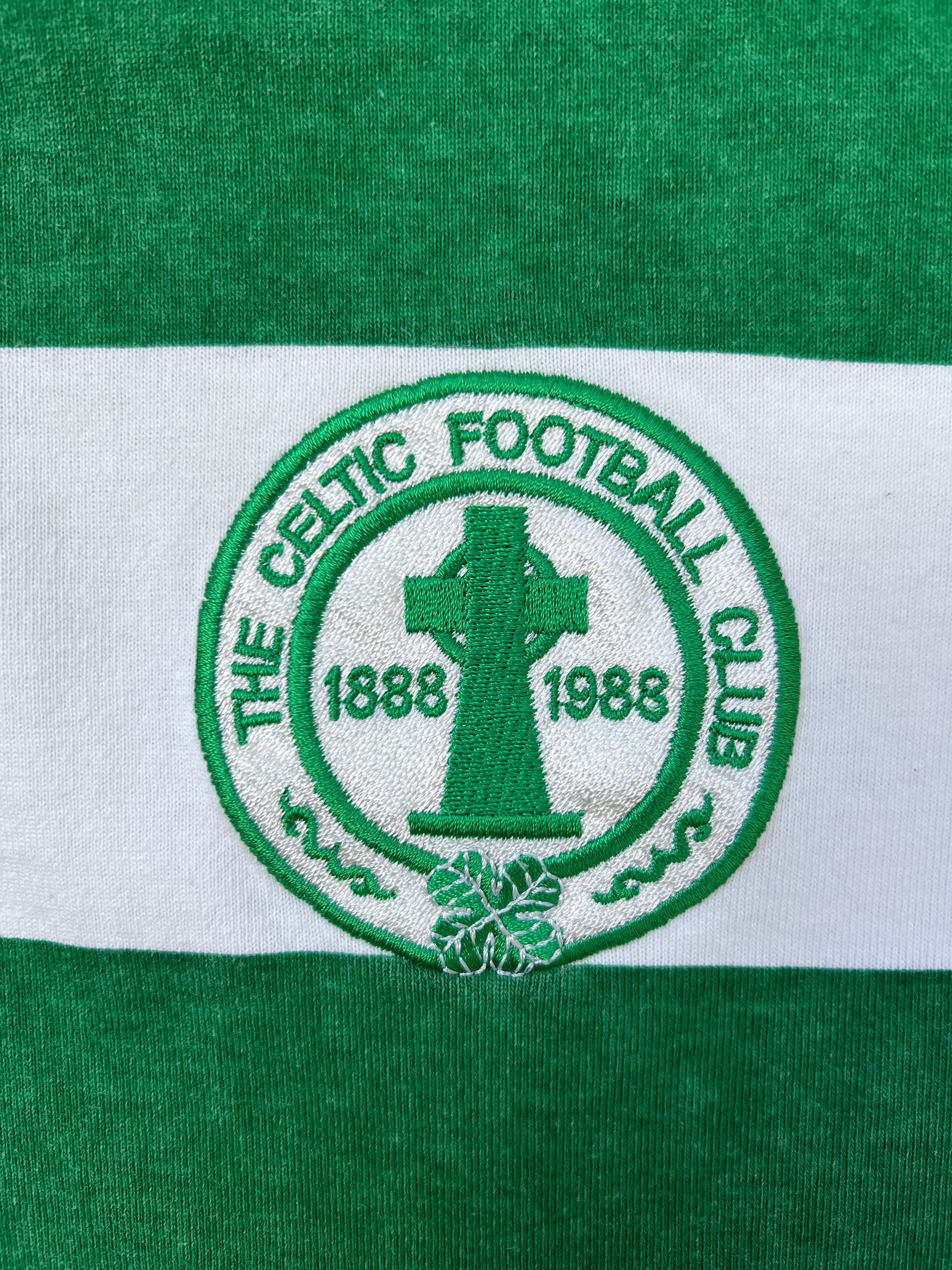 Other Celtic FC 1988 Centenary Retro Cotton T-Shirt Score Draw Size US XL / EU 56 / 4 - 6 Thumbnail