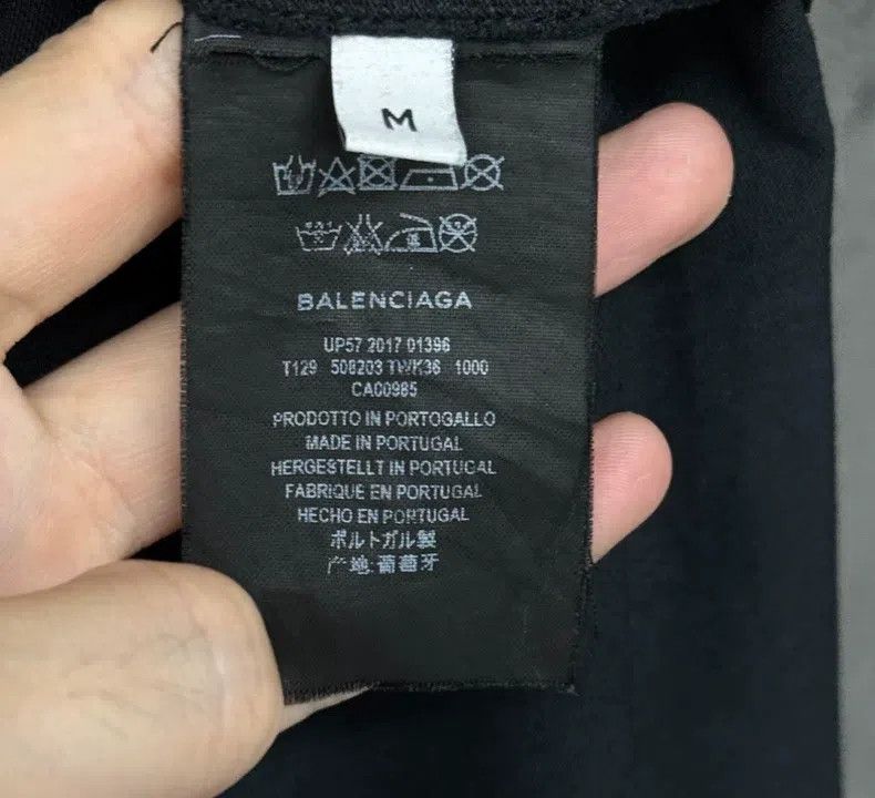 Balenciaga Balenciaga Chest Logo Black Casual Short Sleeve Size US M / EU 48-50 / 2 - 4 Thumbnail
