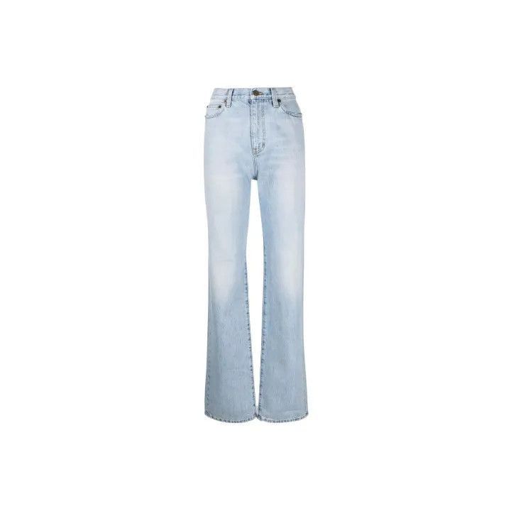 Saint Laurent Paris Saint Laurent High-Waist Light Blue Jeans -2507 Size 27" / US 4 / IT 40 - 7 Thumbnail