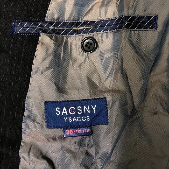 Yohji Yamamoto Vtg 90’ YOHJI YAMAMOTO JAPAN 2 Button Blazer Y’saccs Size 44R - 6 Thumbnail