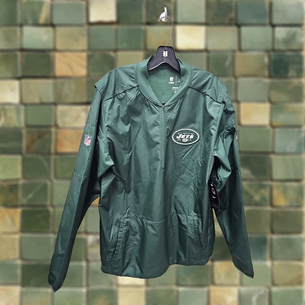 Nike Nike Jets On Field 1/4 Zip Jacket Men L Storm Green NFL Windbreaker Size US L / EU 52-54 / 3 - 1 Thumbnail