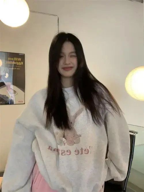 Japanese Brand Hikosaka Fashion Sweet Cartoon Printed Hoodie Women Size ONE SIZE - 2 Thumbnail