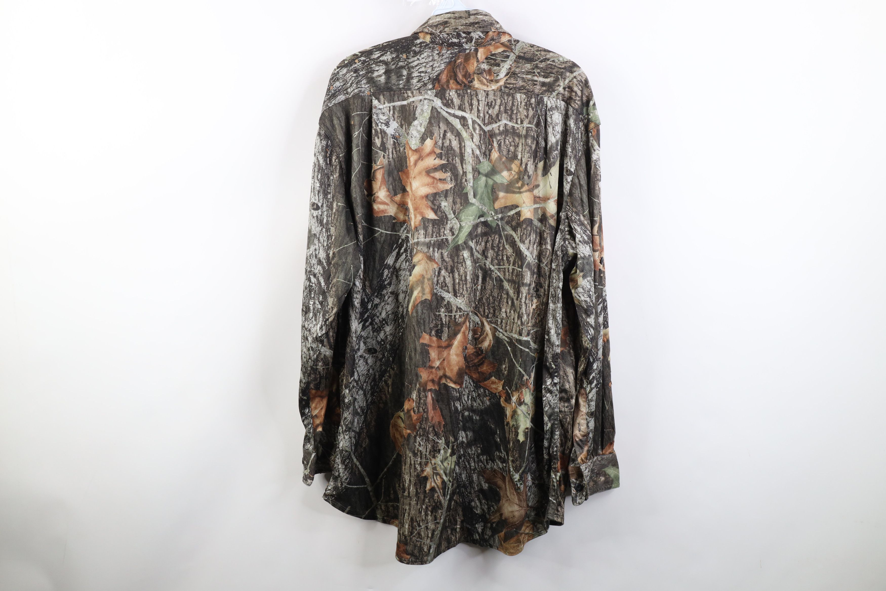 Vintage Vintage Y2K Streetwear Knit Camouflage Collared Button Shirt Size US L / EU 52-54 / 3 - 14 Thumbnail