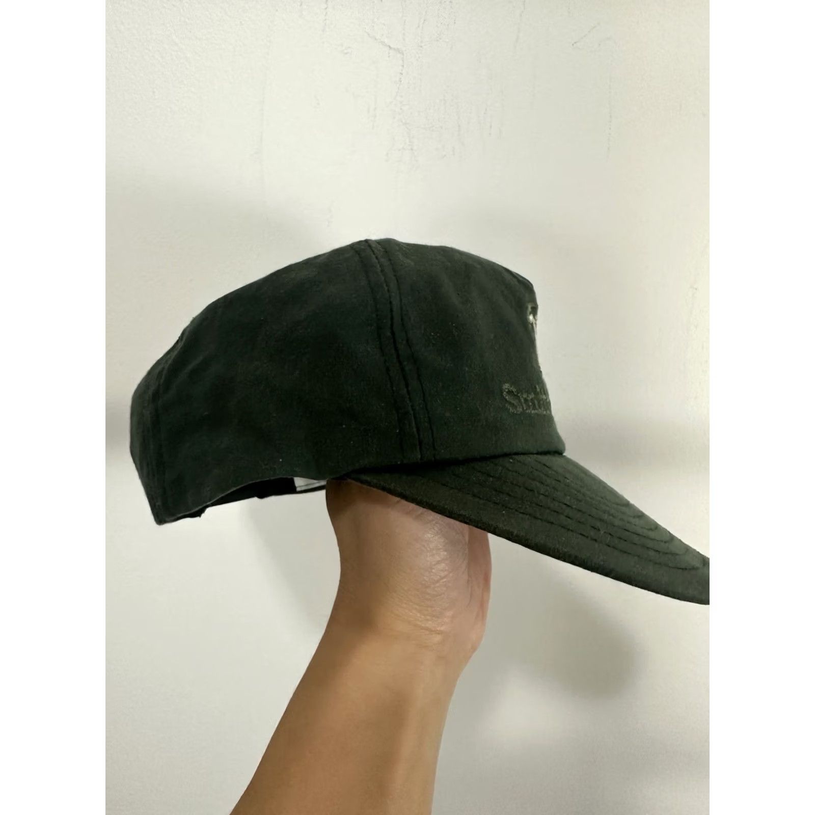 Vintage VINTAGE Smith & Wesson Hat Cap USA Green Snapback Embroidered Waxed Hunter Gun NRA One Size Men Rare Size ONE SIZE - 3 Thumbnail