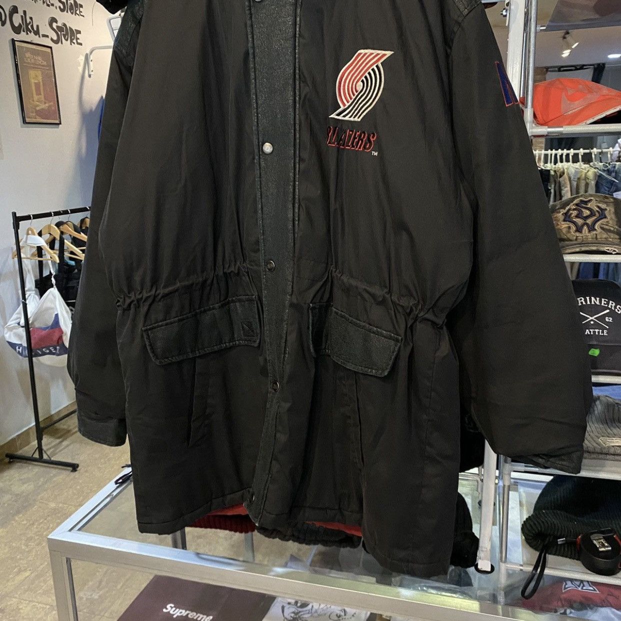 NBA VINTAGE‼️Portland Trail Blazers NBA Pro Player Parka Jackets Size US L / EU 52-54 / 3 - 6 Thumbnail