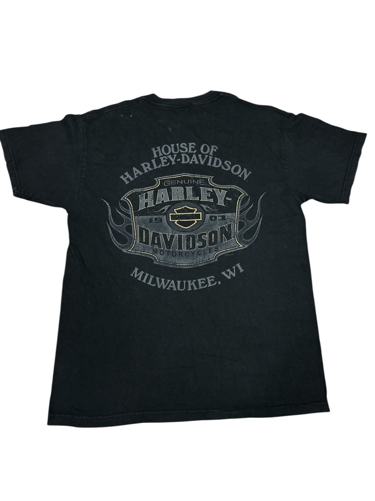 Vintage Faded Tee Vintage Y2k Harley Davidson Milwakee 💥🎌 Size US L / EU 52-54 / 3 - 2 Thumbnail