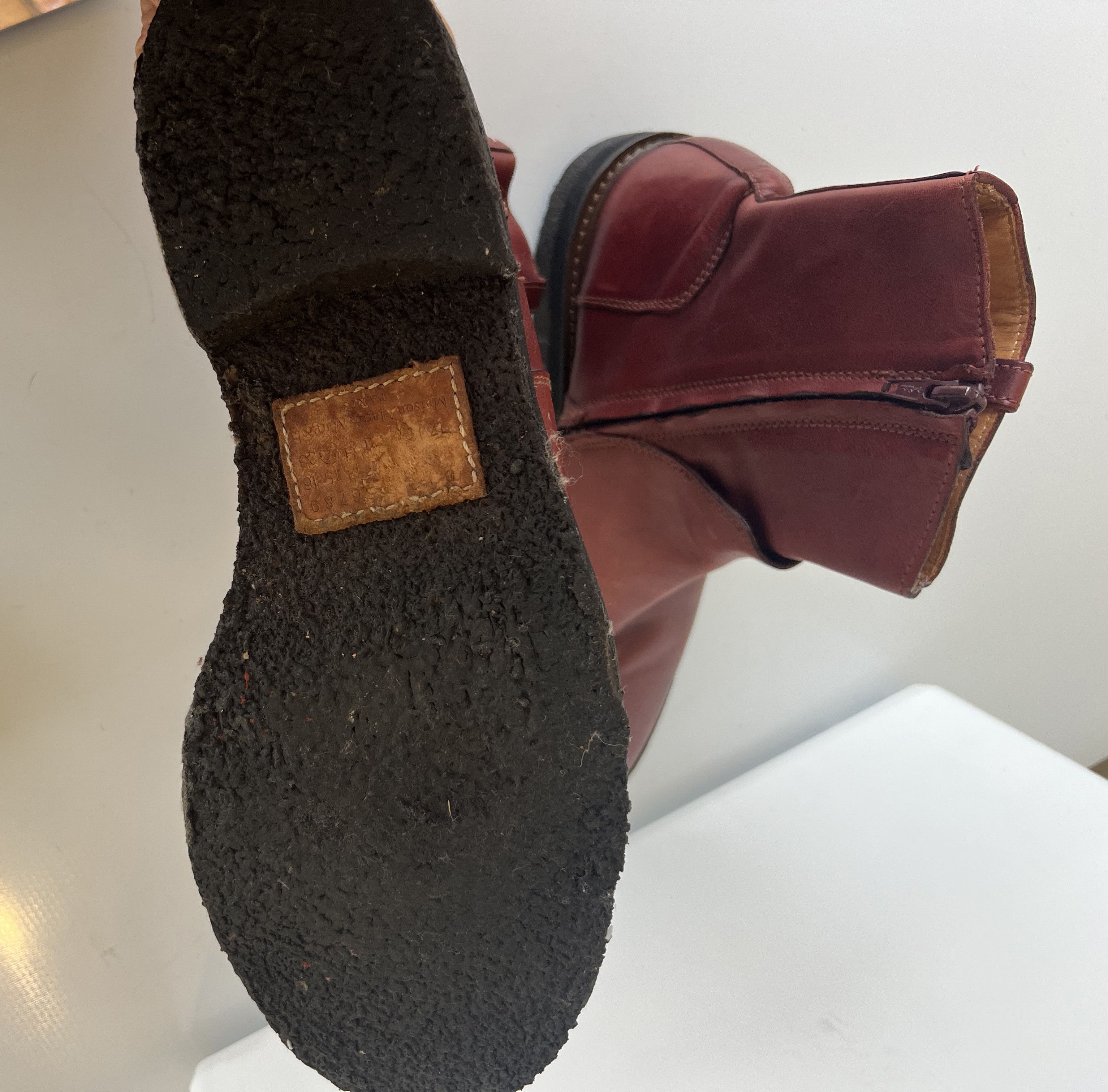 Maison Margiela maison martin margiela" burgundy" boot Size US 10 / EU 43 - 7 Thumbnail